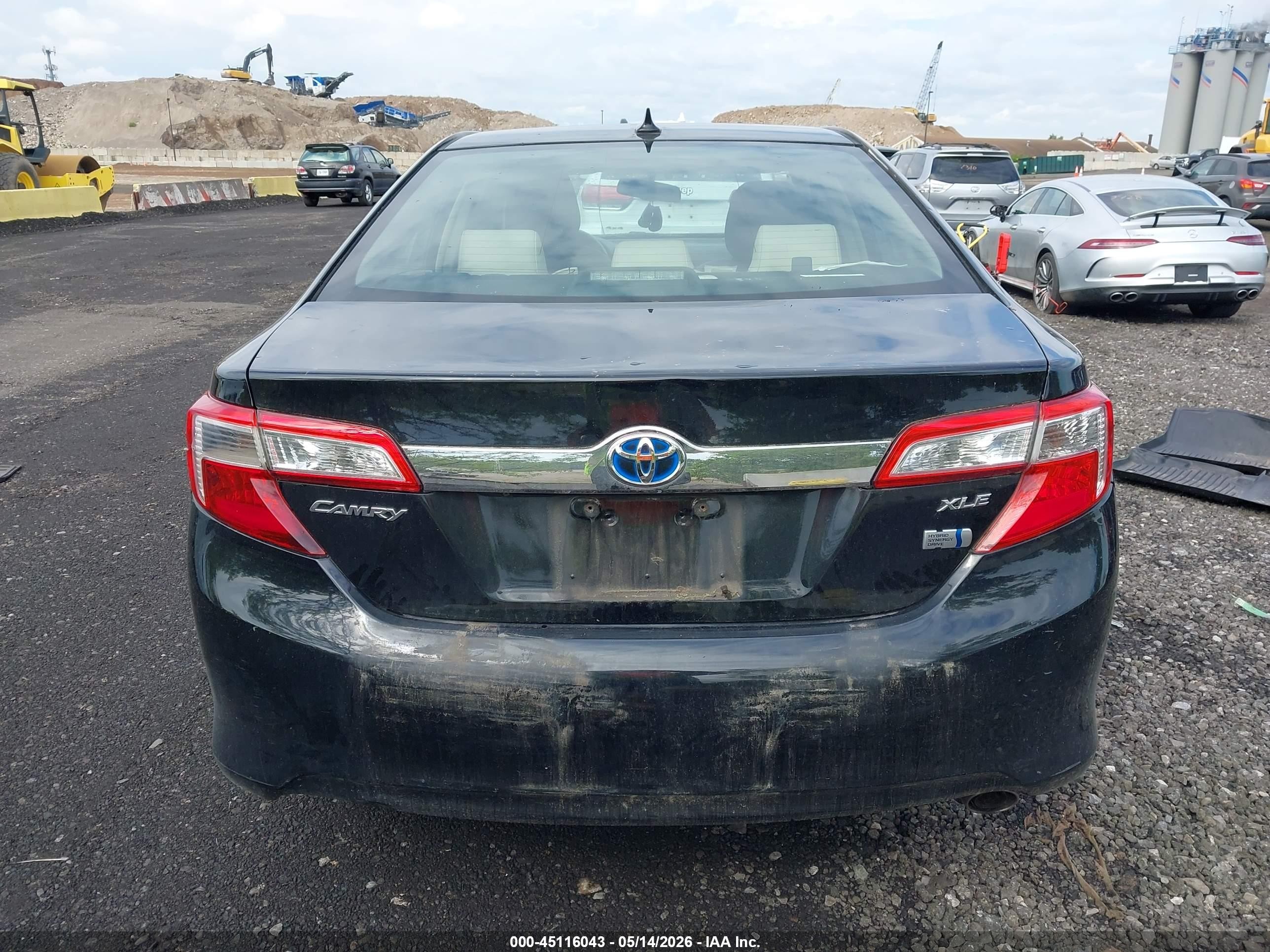 2013 Toyota Camry Hybrid Xle Black vin: 4T1BD1FK3DU068489