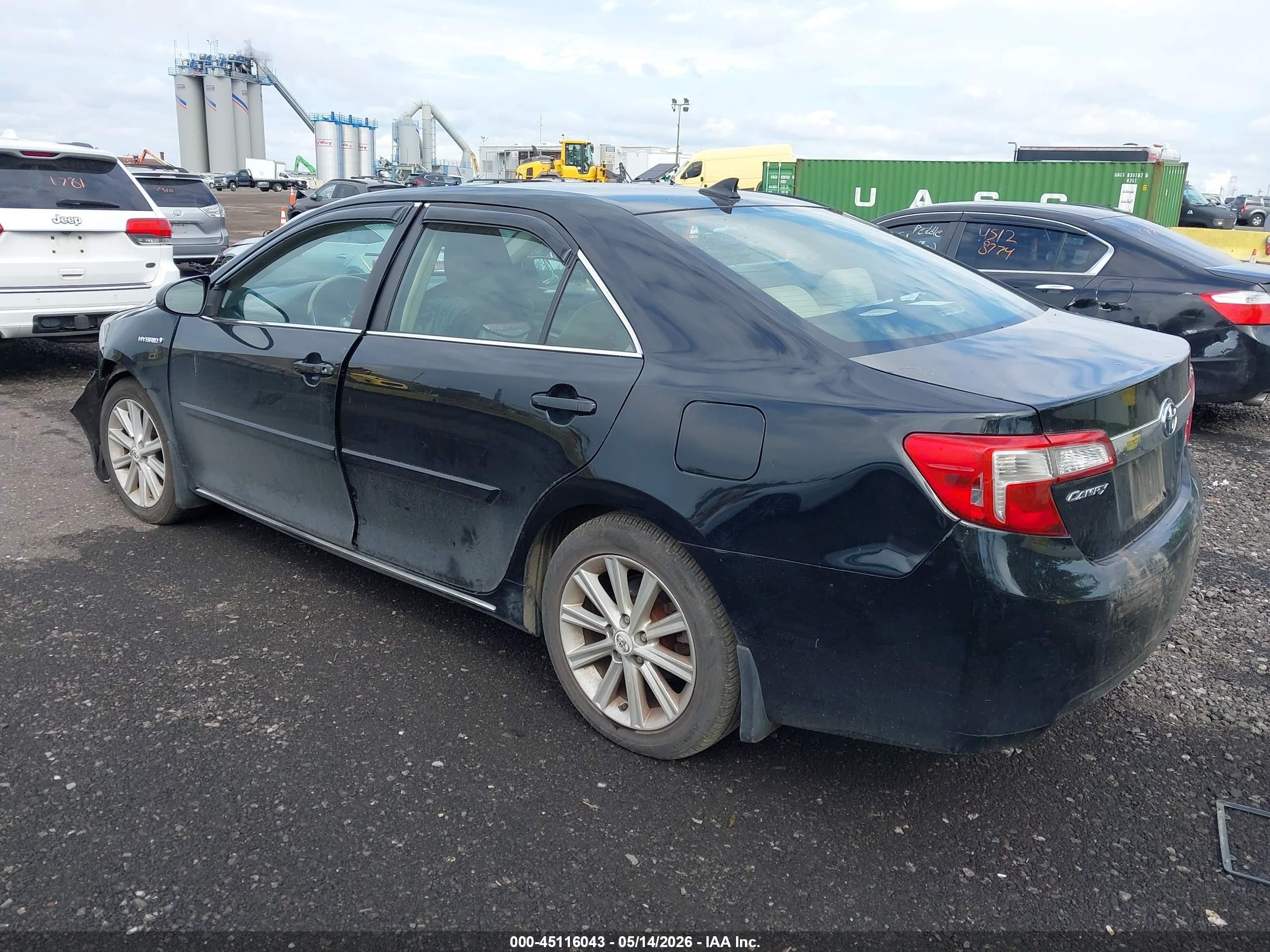 2013 Toyota Camry Hybrid Xle Black vin: 4T1BD1FK3DU068489
