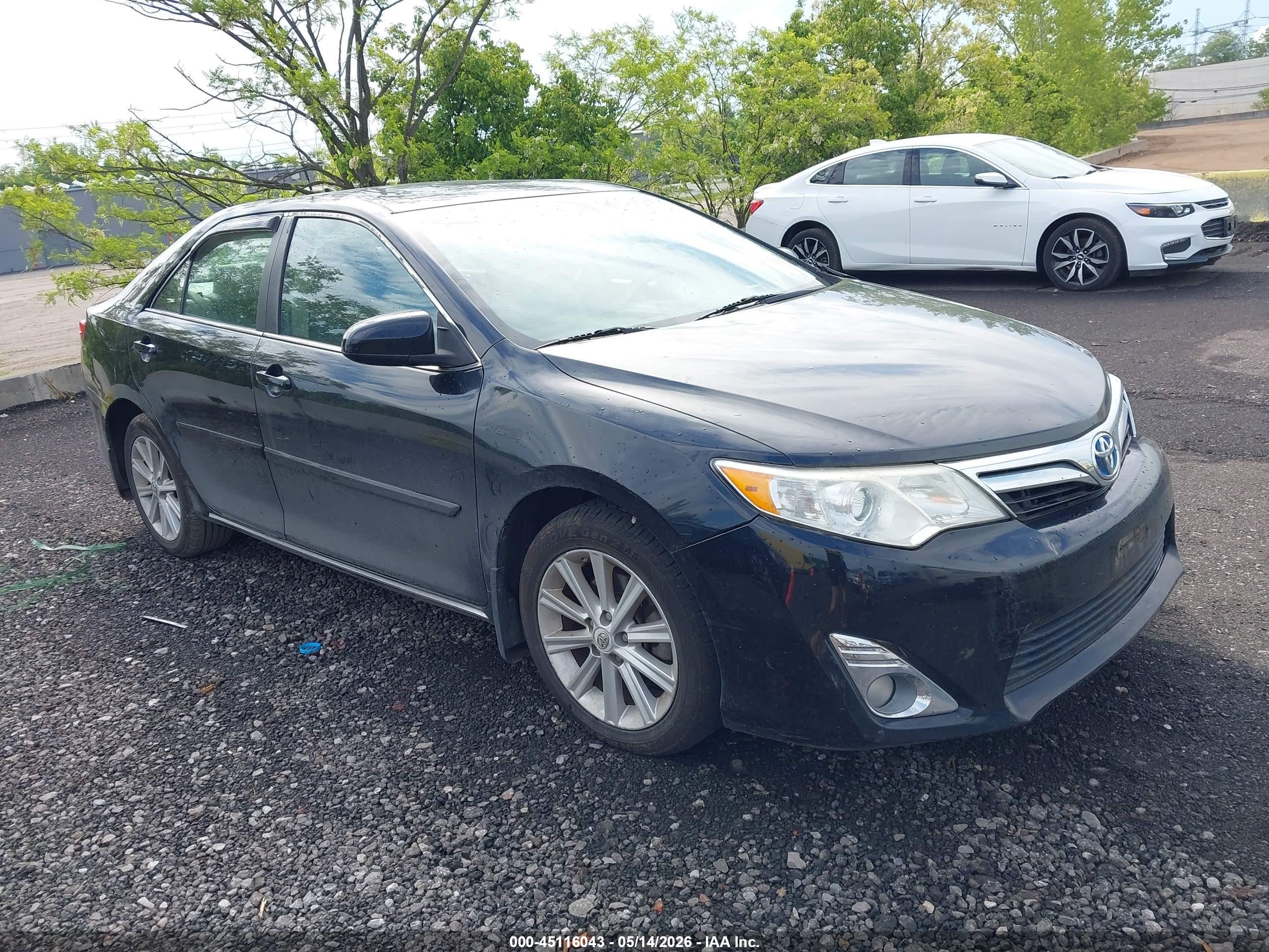 2013 Toyota Camry Hybrid Xle Black vin: 4T1BD1FK3DU068489