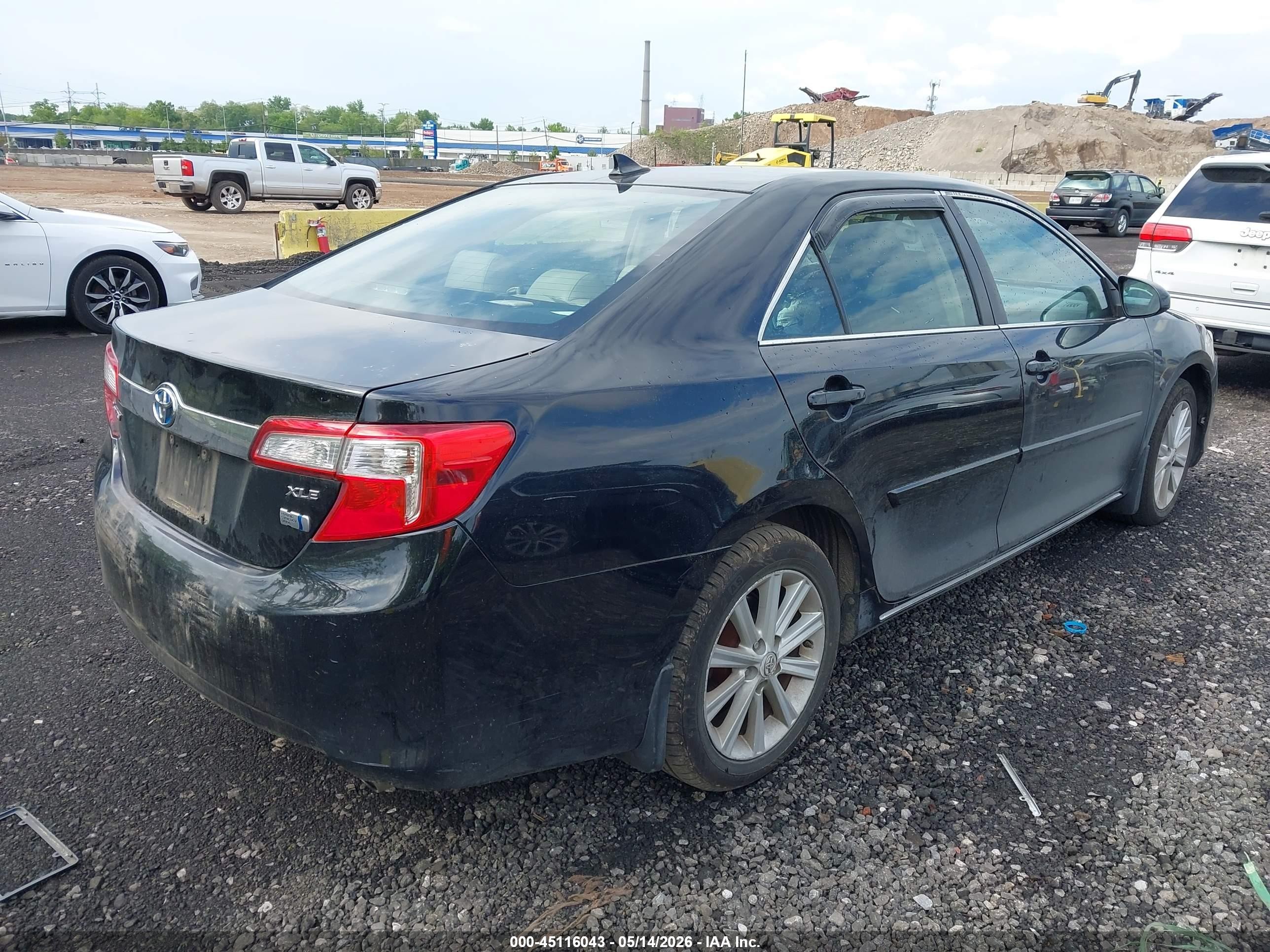 2013 Toyota Camry Hybrid Xle Black vin: 4T1BD1FK3DU068489