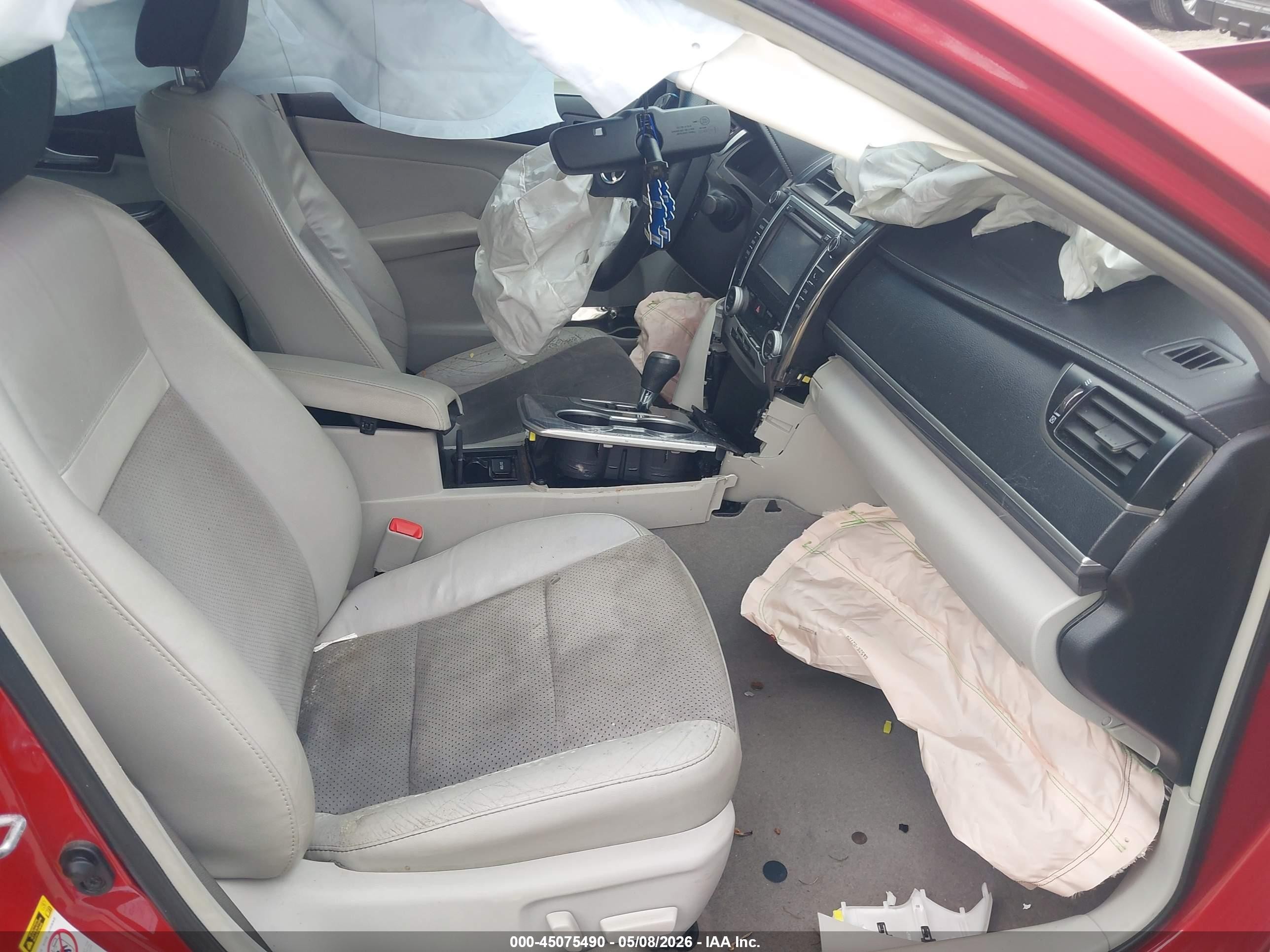 2013 Toyota Camry Hybrid Xle Red vin: 4T1BD1FK3DU071750