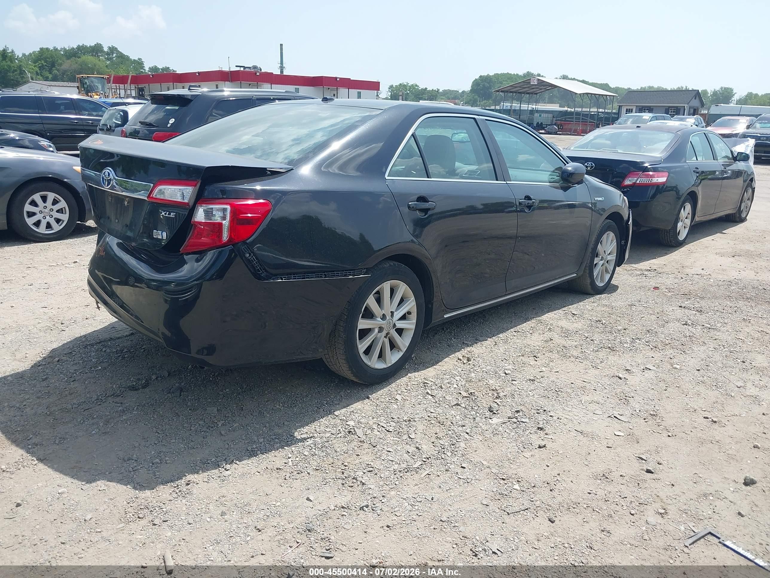 2013 Toyota Camry Hybrid Xle Black vin: 4T1BD1FK3DU072896