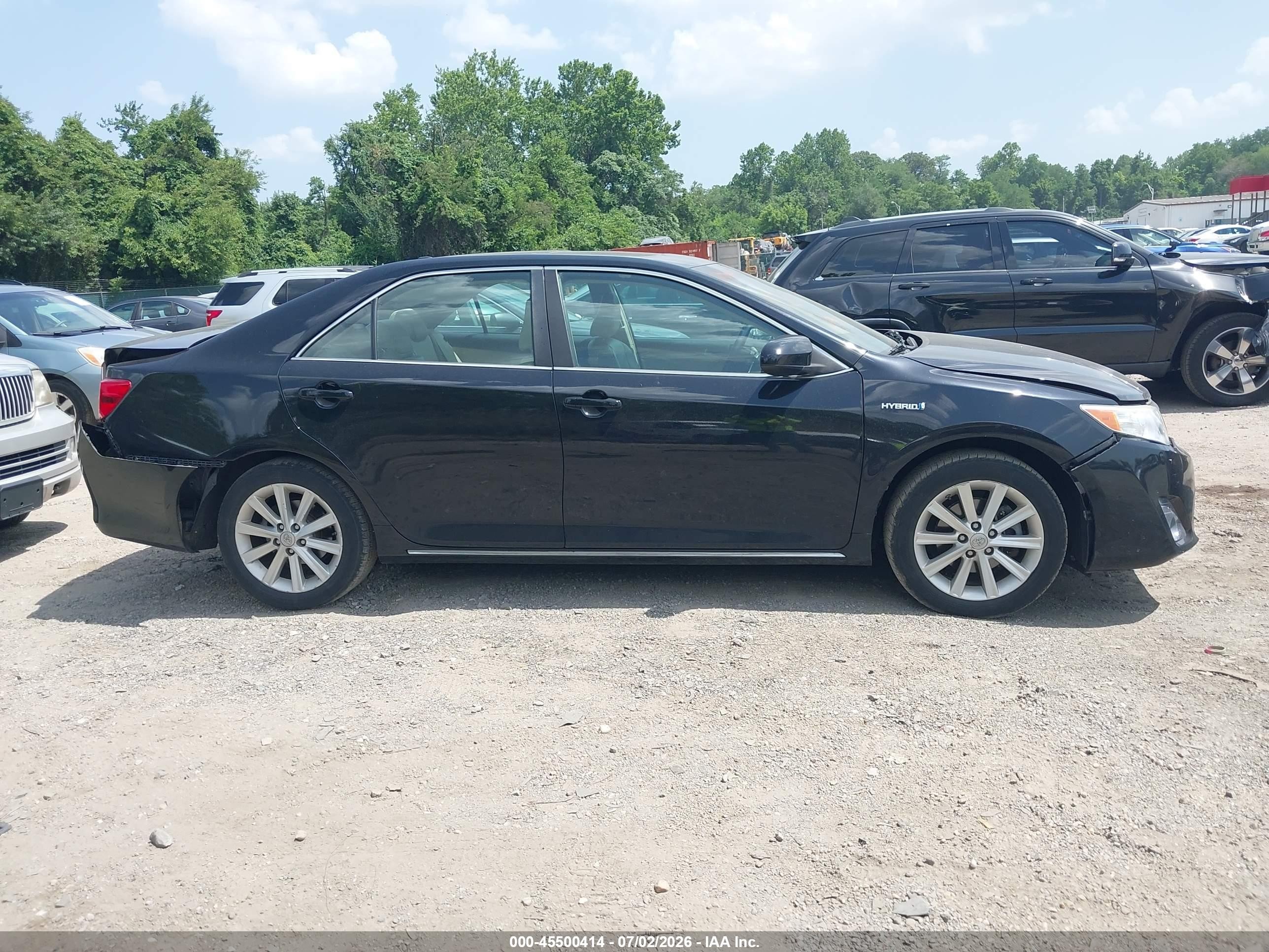 2013 Toyota Camry Hybrid Xle Black vin: 4T1BD1FK3DU072896