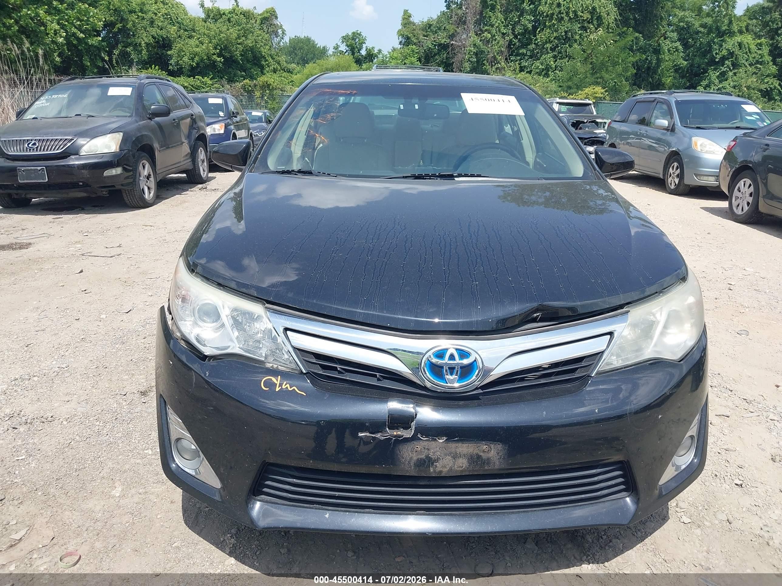 2013 Toyota Camry Hybrid Xle Black vin: 4T1BD1FK3DU072896
