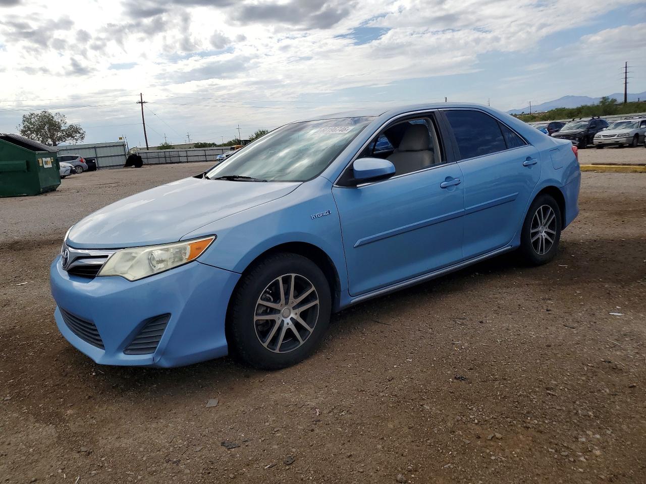 2013 Toyota Camry Hybrid Le Blue vin: 4T1BD1FK3DU076138