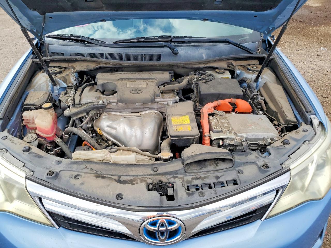 2013 Toyota Camry Hybrid Le Blue vin: 4T1BD1FK3DU076138