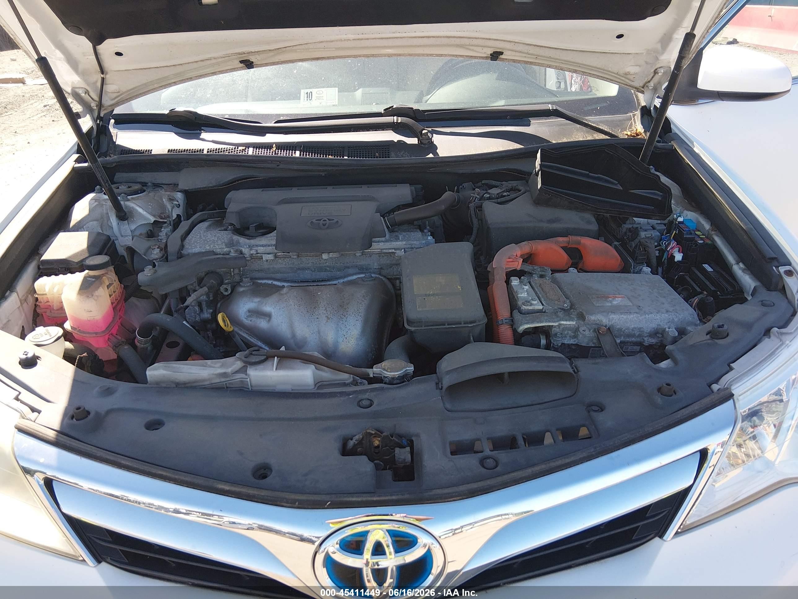 2013 Toyota Camry Hybrid Xle White vin: 4T1BD1FK3DU090668