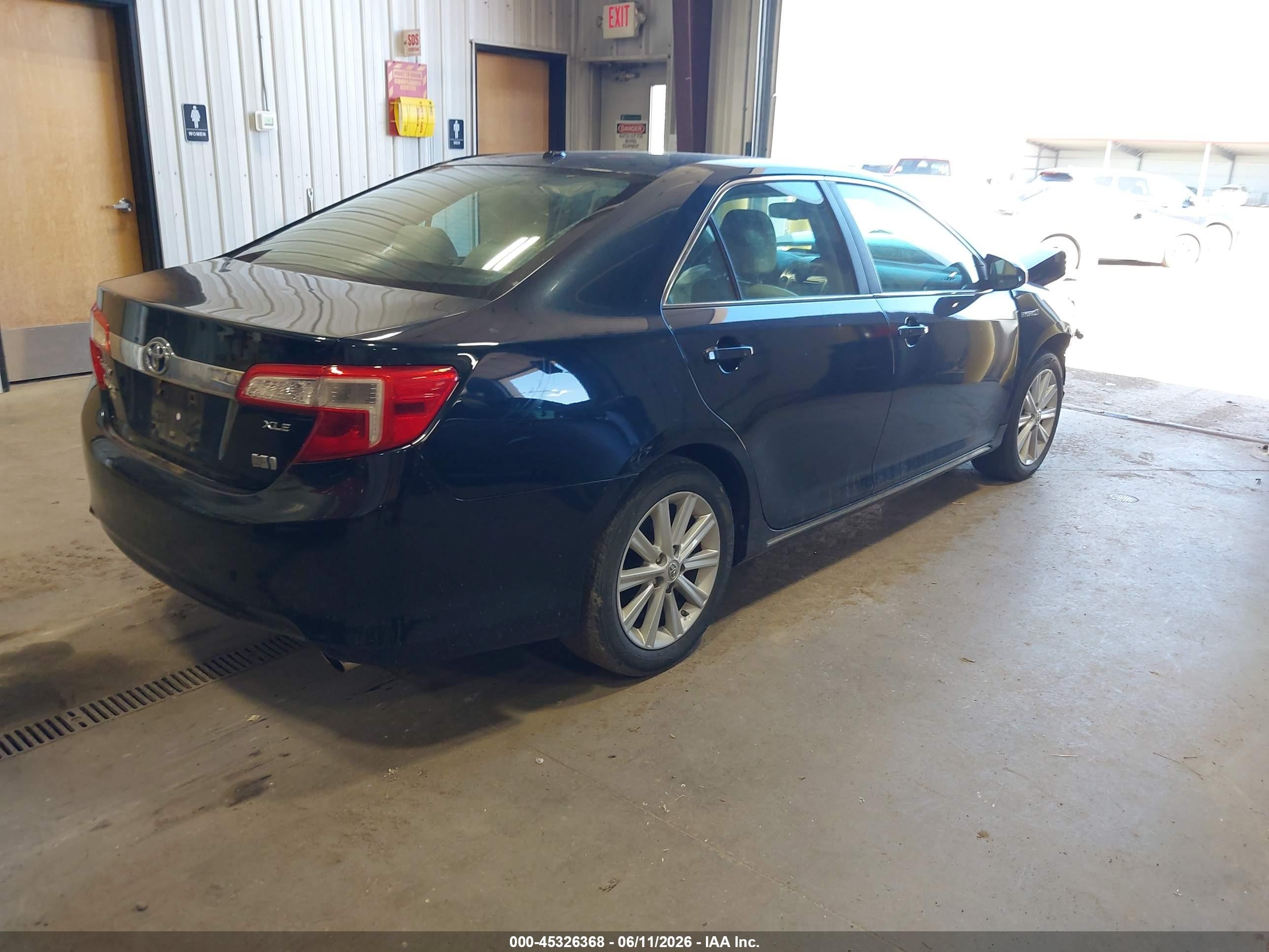 2013 Toyota Camry Hybrid Xle Black vin: 4T1BD1FK3DU093599