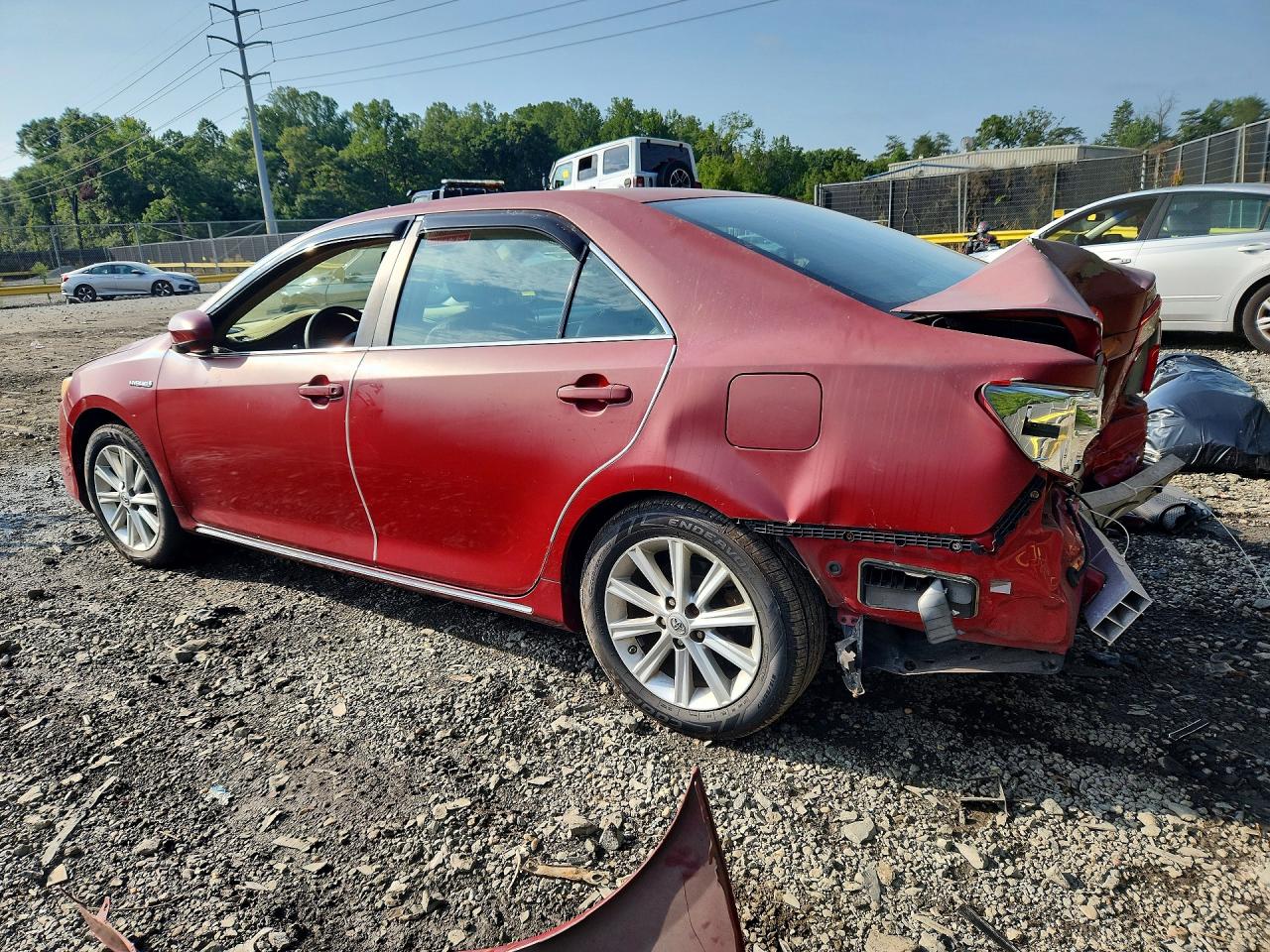 2014 Toyota Camry Hybrid Le Red vin: 4T1BD1FK3EU098528