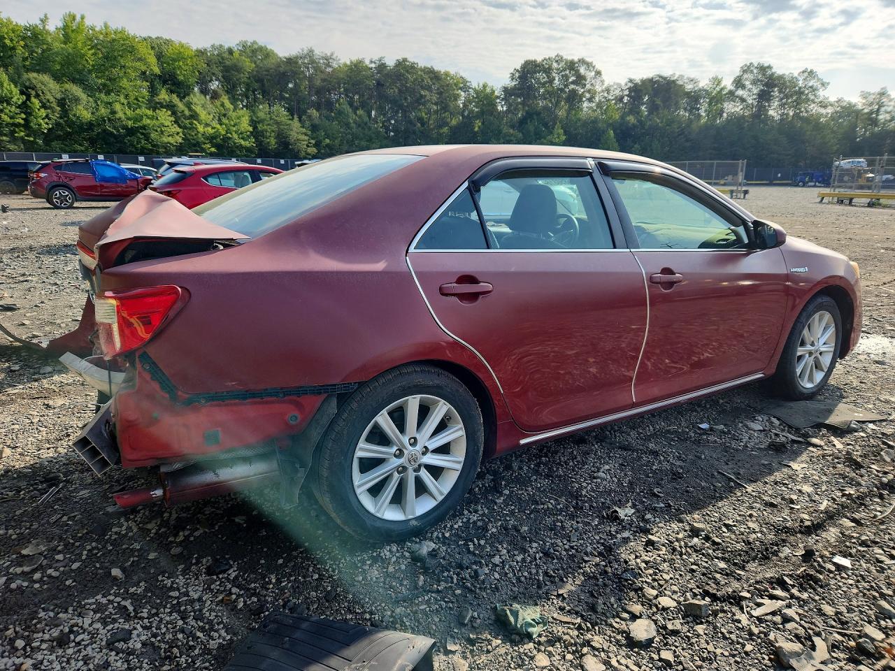 2014 Toyota Camry Hybrid Le Red vin: 4T1BD1FK3EU098528