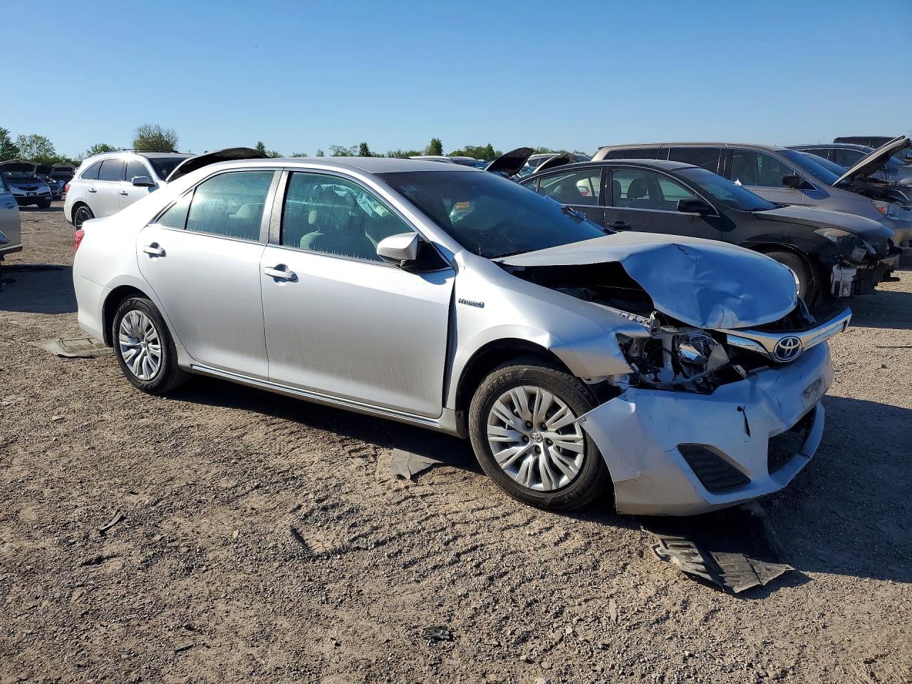 2014 Toyota Camry Hybrid Le Silver vin: 4T1BD1FK3EU099033