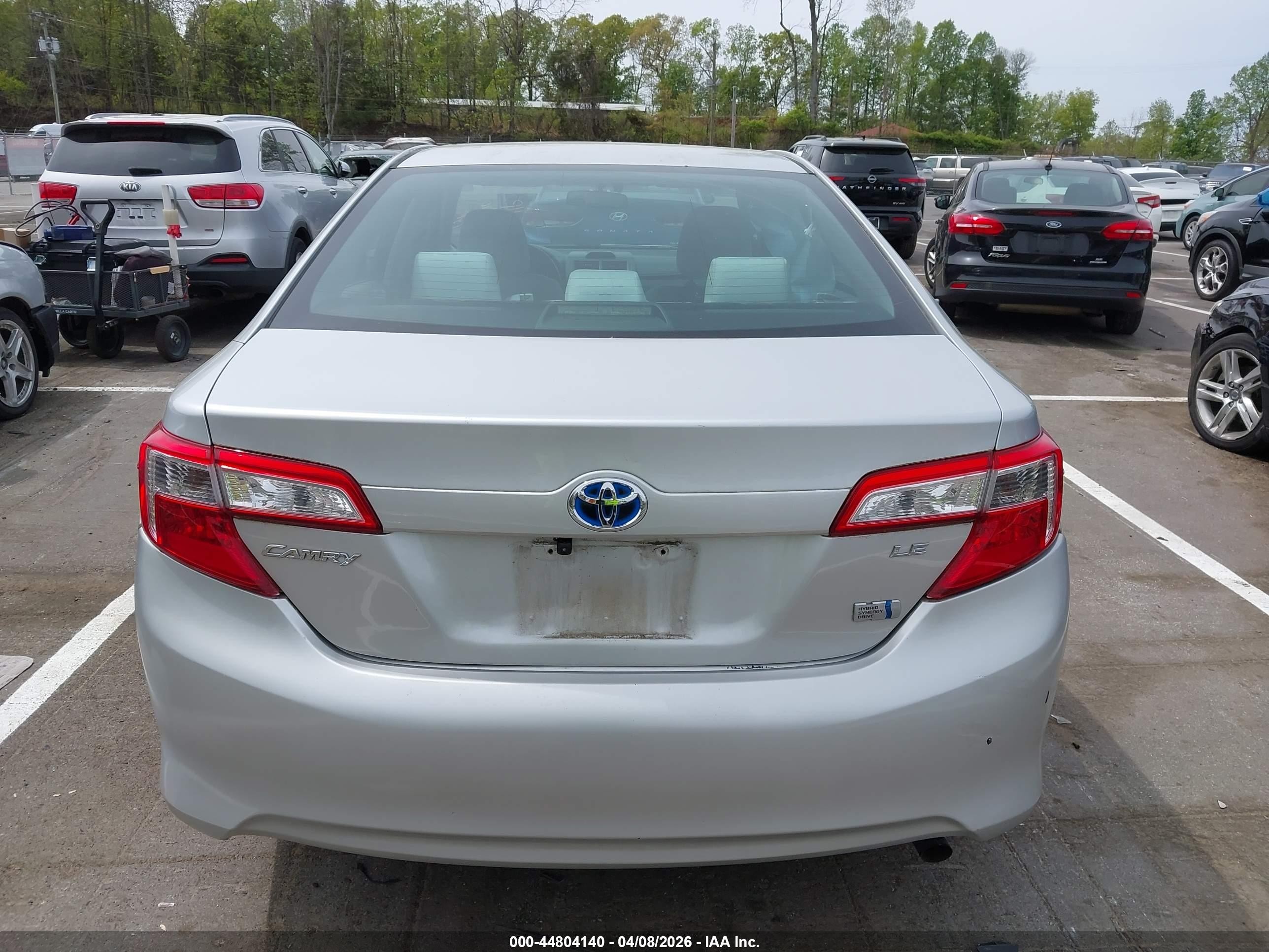 2014 Toyota Camry Hybrid Le Silver vin: 4T1BD1FK3EU107762