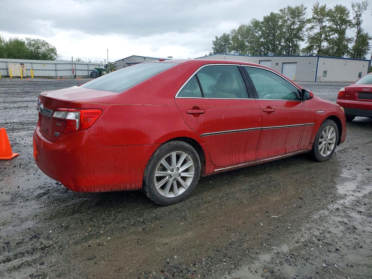 2014 Toyota Camry Hybrid Xle Red vin: 4T1BD1FK3EU111309