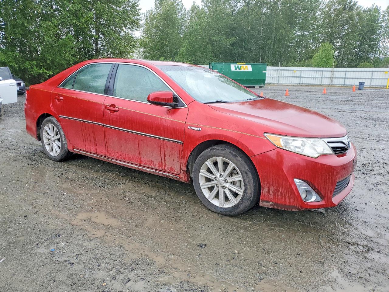 2014 Toyota Camry Hybrid Xle Red vin: 4T1BD1FK3EU111309