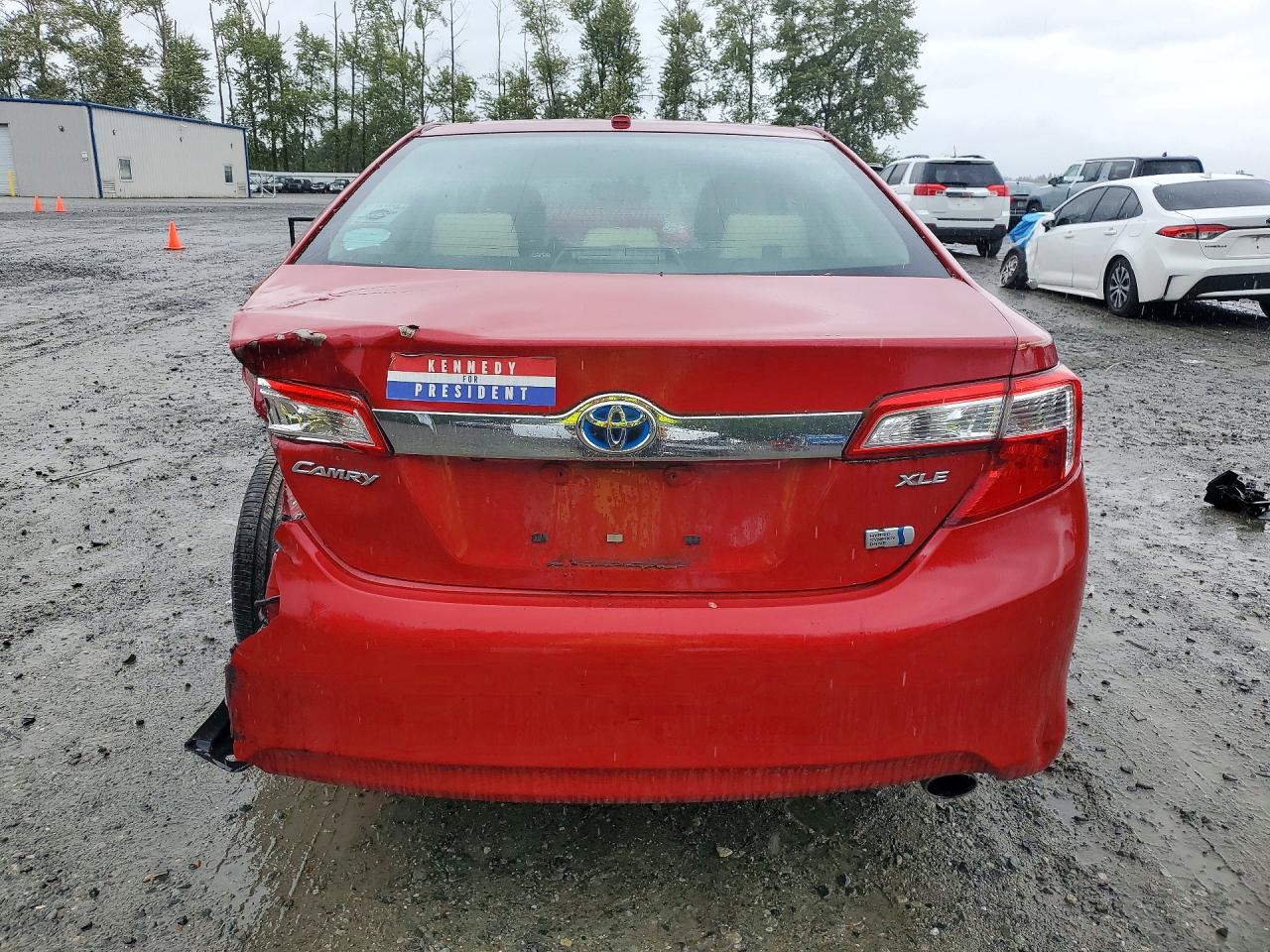 2014 Toyota Camry Hybrid Xle Red vin: 4T1BD1FK3EU111309