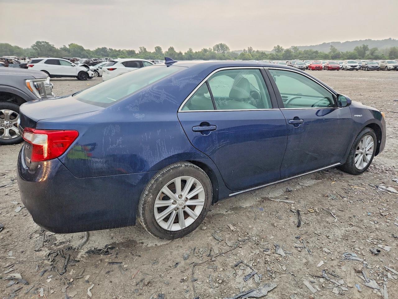 2014 Toyota Camry Hybrid Xle Blue vin: 4T1BD1FK3EU112511