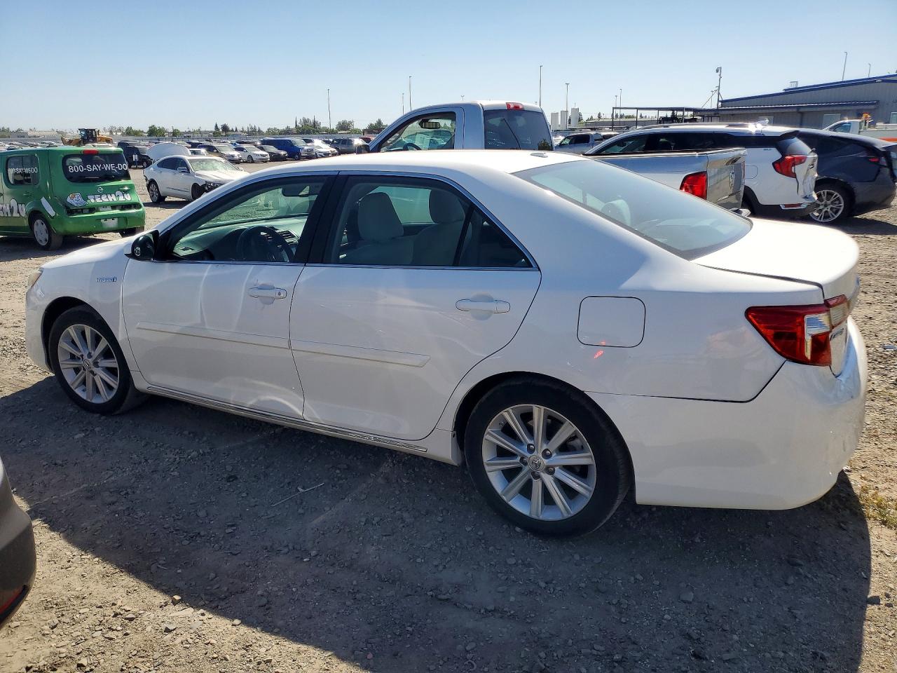 2014 Toyota Camry Hybrid Xle White vin: 4T1BD1FK3EU113299