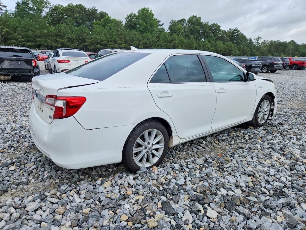 2014 Toyota Camry Hybrid Xle White vin: 4T1BD1FK3EU117045