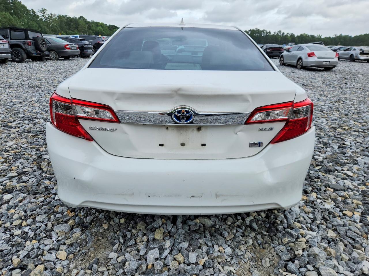 2014 Toyota Camry Hybrid Xle White vin: 4T1BD1FK3EU117045