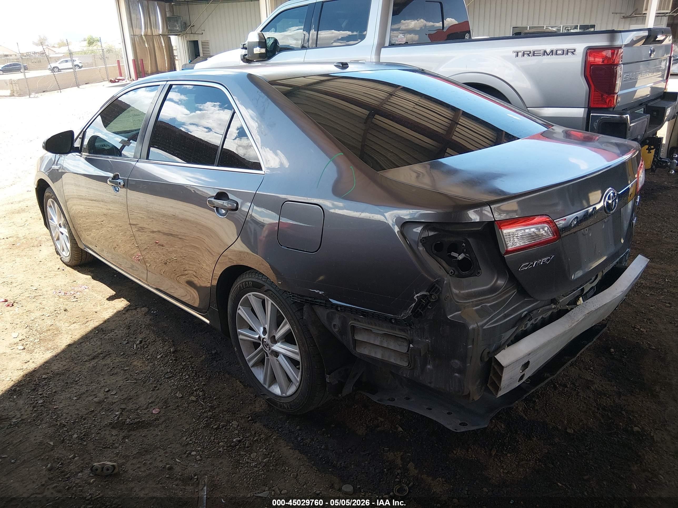 2014 Toyota Camry Hybrid Xle Gray vin: 4T1BD1FK3EU118518