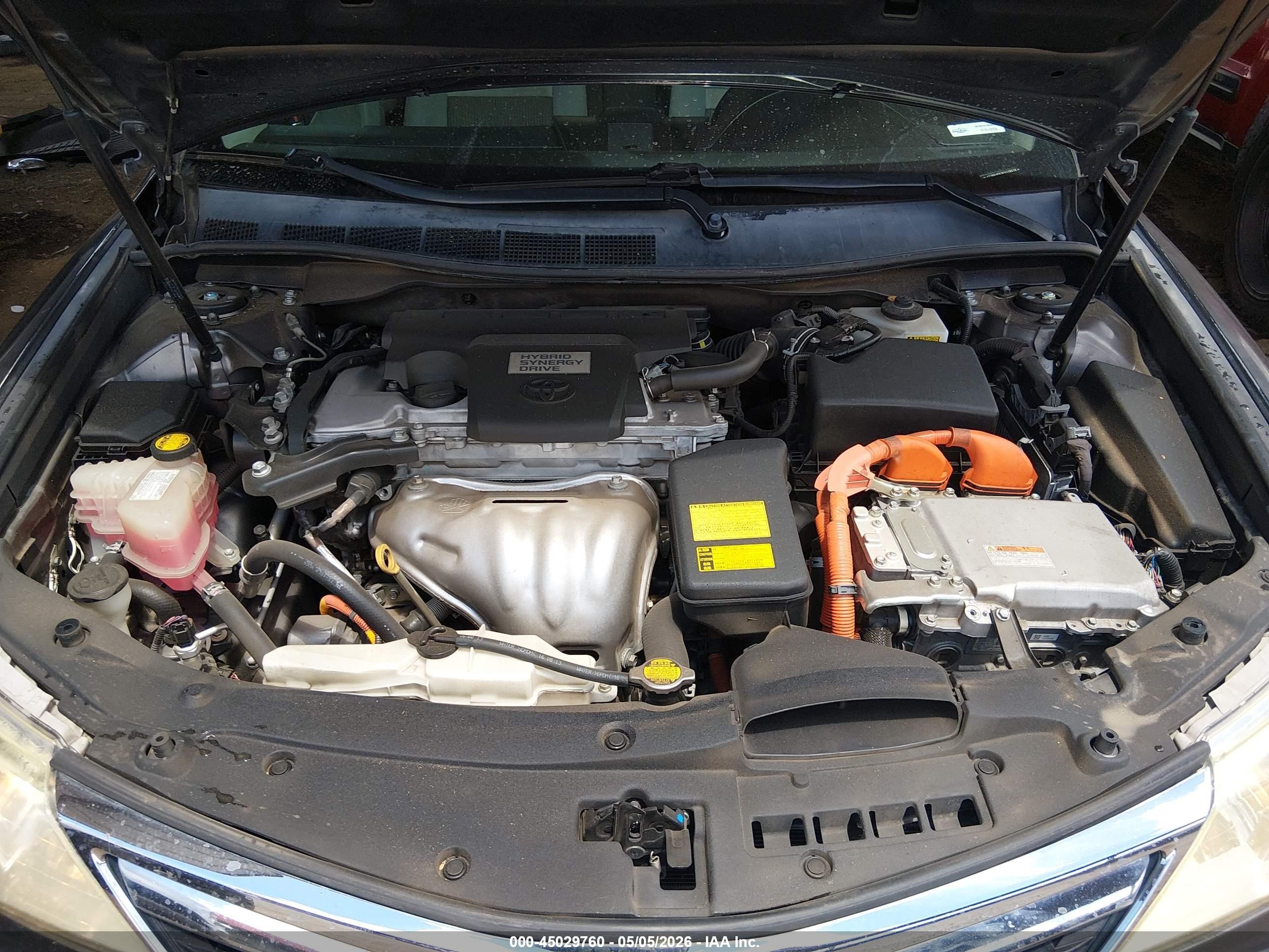 2014 Toyota Camry Hybrid Xle Gray vin: 4T1BD1FK3EU118518