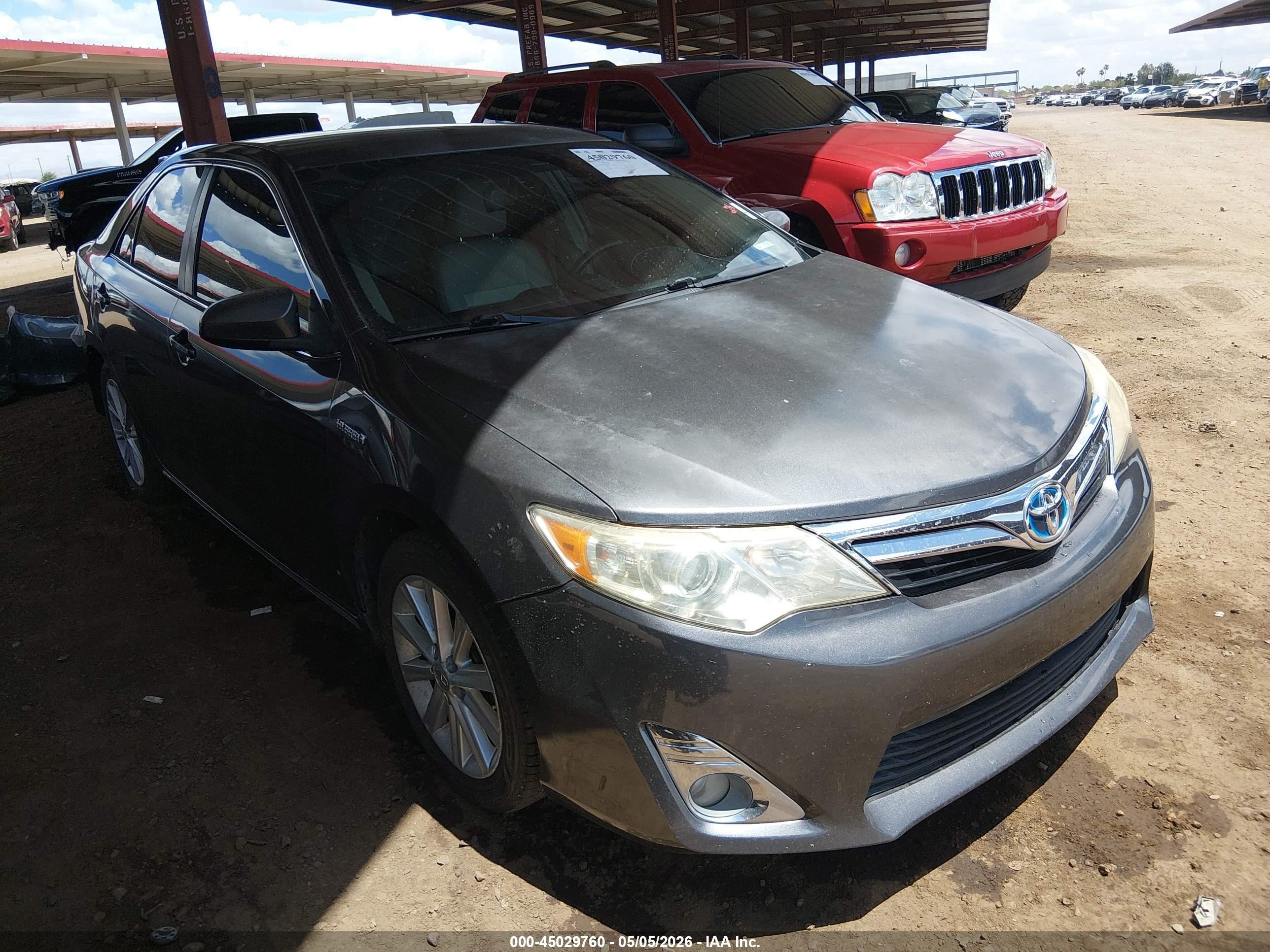 2014 Toyota Camry Hybrid Xle Gray vin: 4T1BD1FK3EU118518