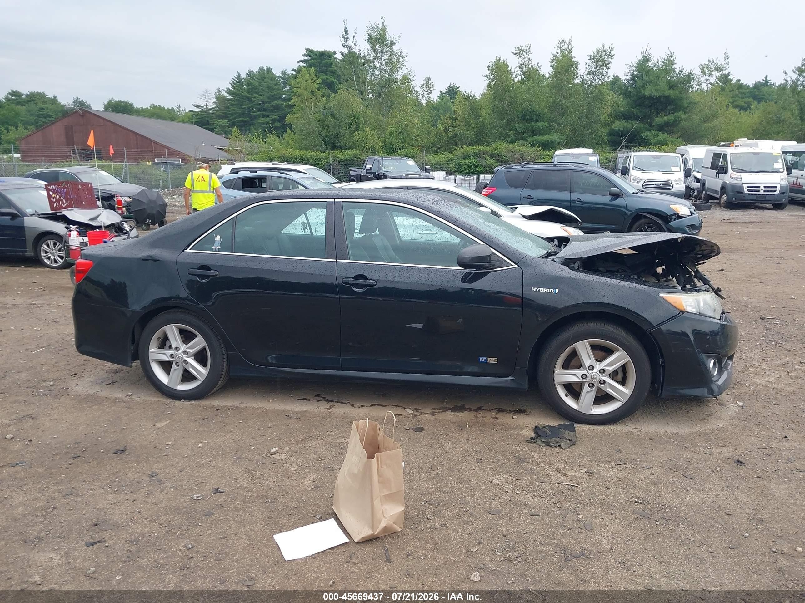 2014 Toyota Camry Hybrid Se Limited Edition Black vin: 4T1BD1FK3EU120561