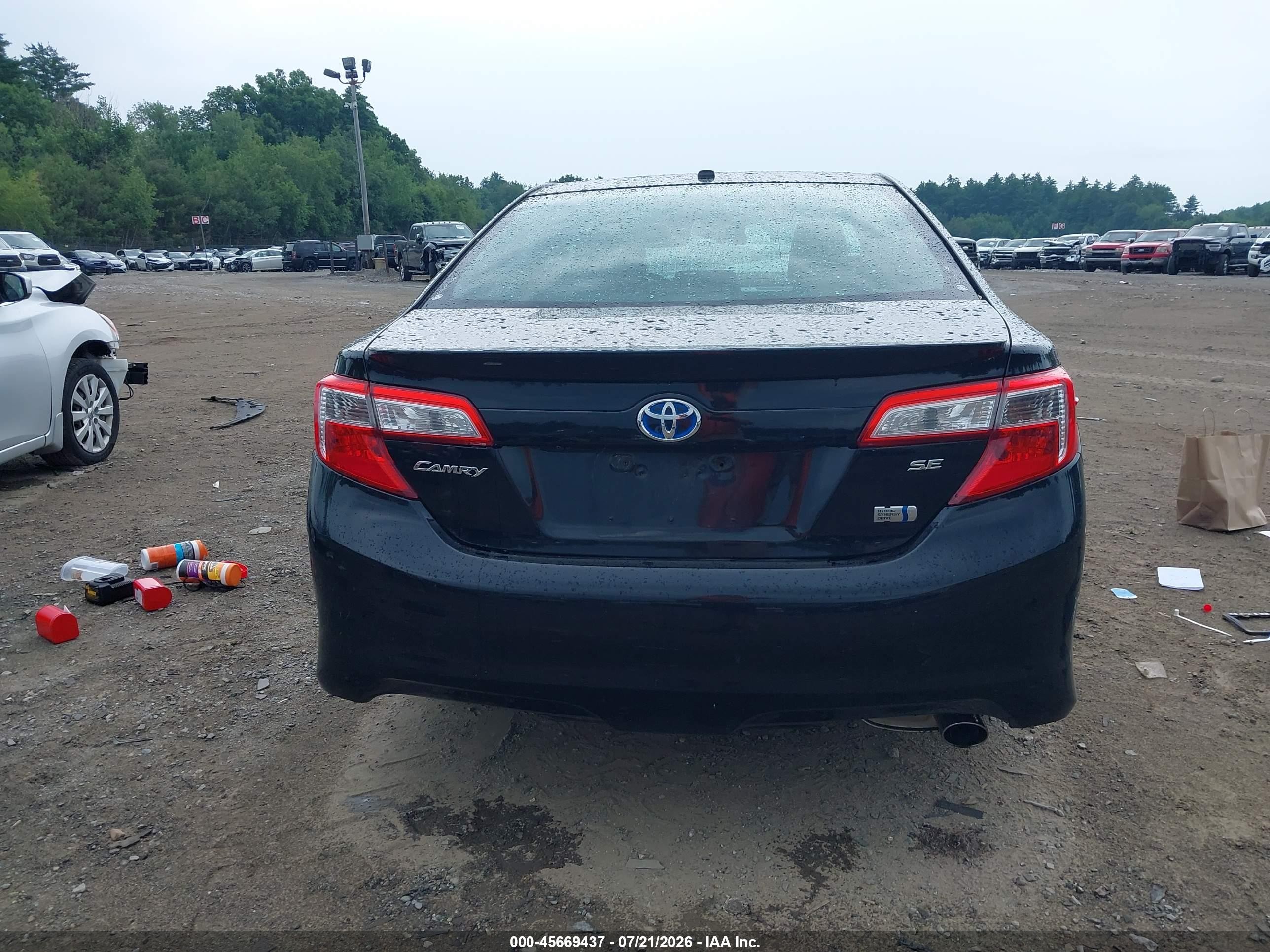 2014 Toyota Camry Hybrid Se Limited Edition Black vin: 4T1BD1FK3EU120561