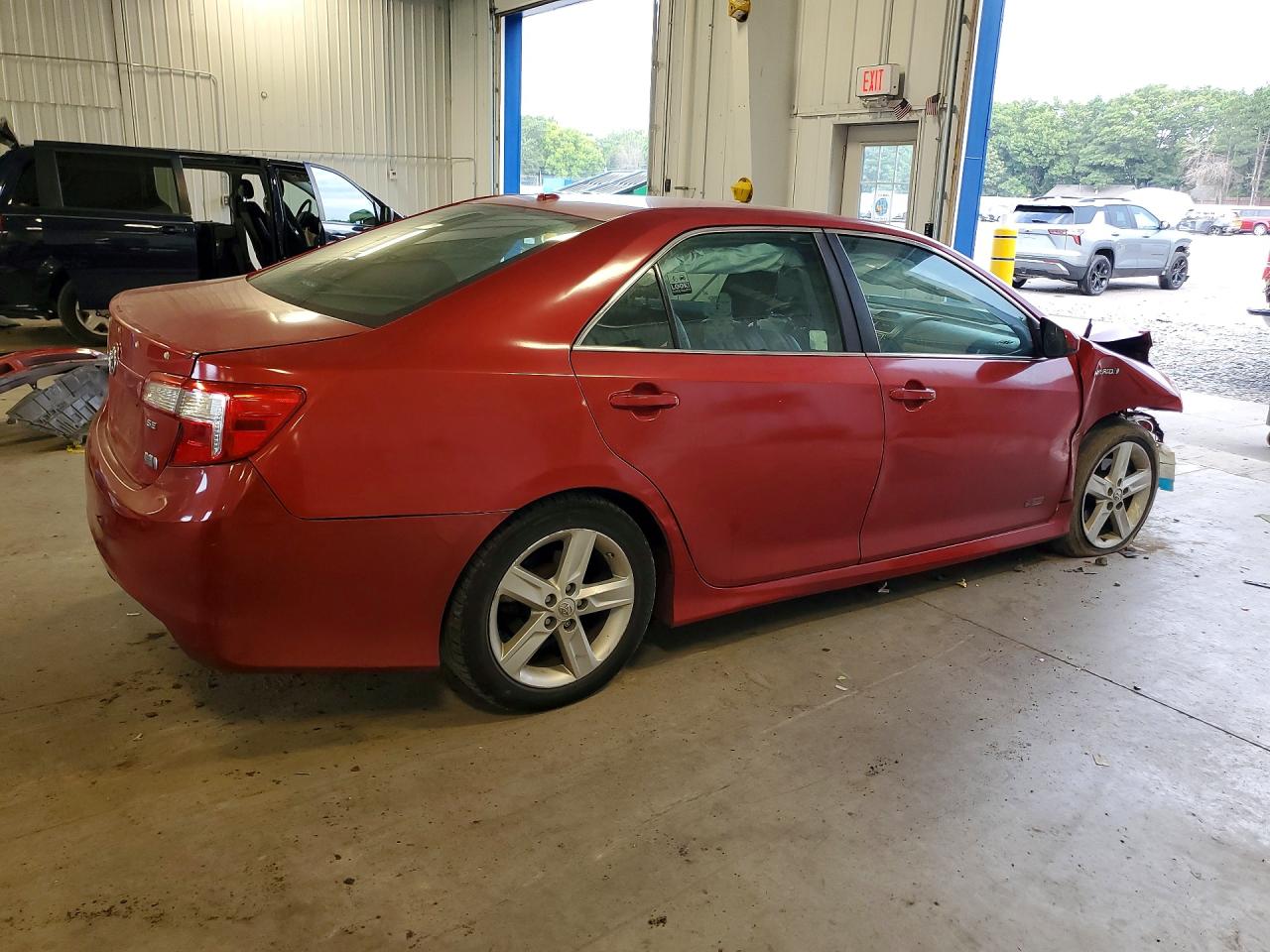 2014 Toyota Camry Hybrid Se Red vin: 4T1BD1FK3EU123296