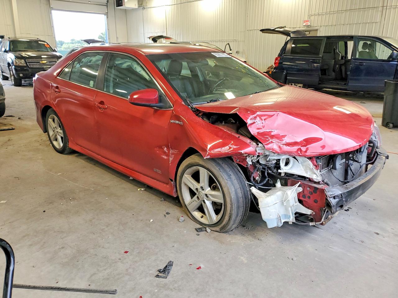 2014 Toyota Camry Hybrid Se Red vin: 4T1BD1FK3EU123296