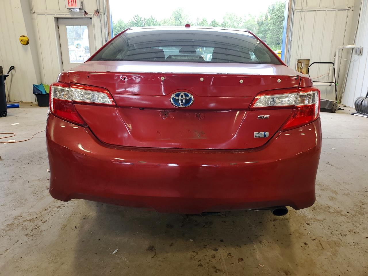 2014 Toyota Camry Hybrid Se Red vin: 4T1BD1FK3EU123296