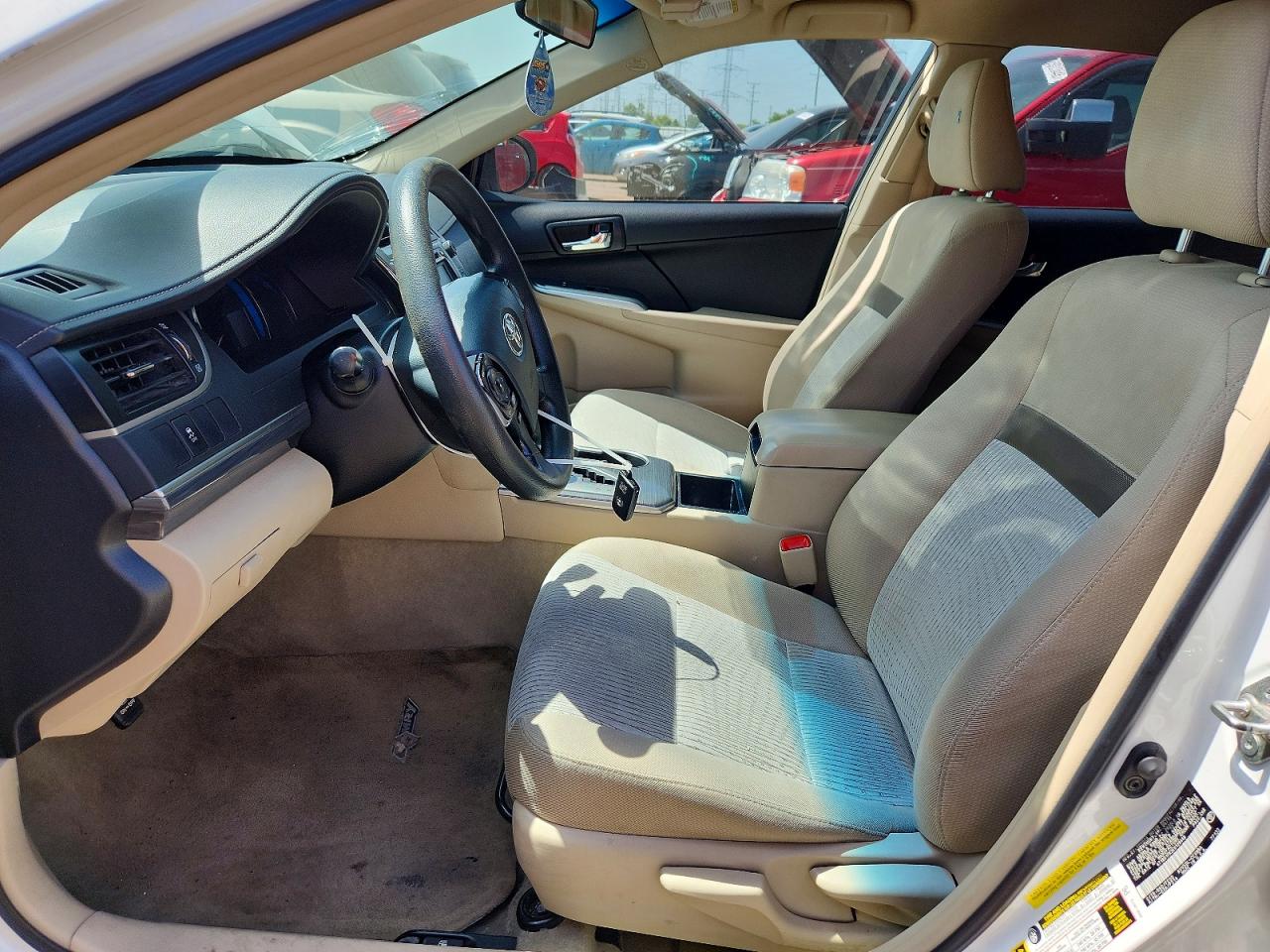 2014 Toyota Camry Hybrid Le White vin: 4T1BD1FK3EU128448