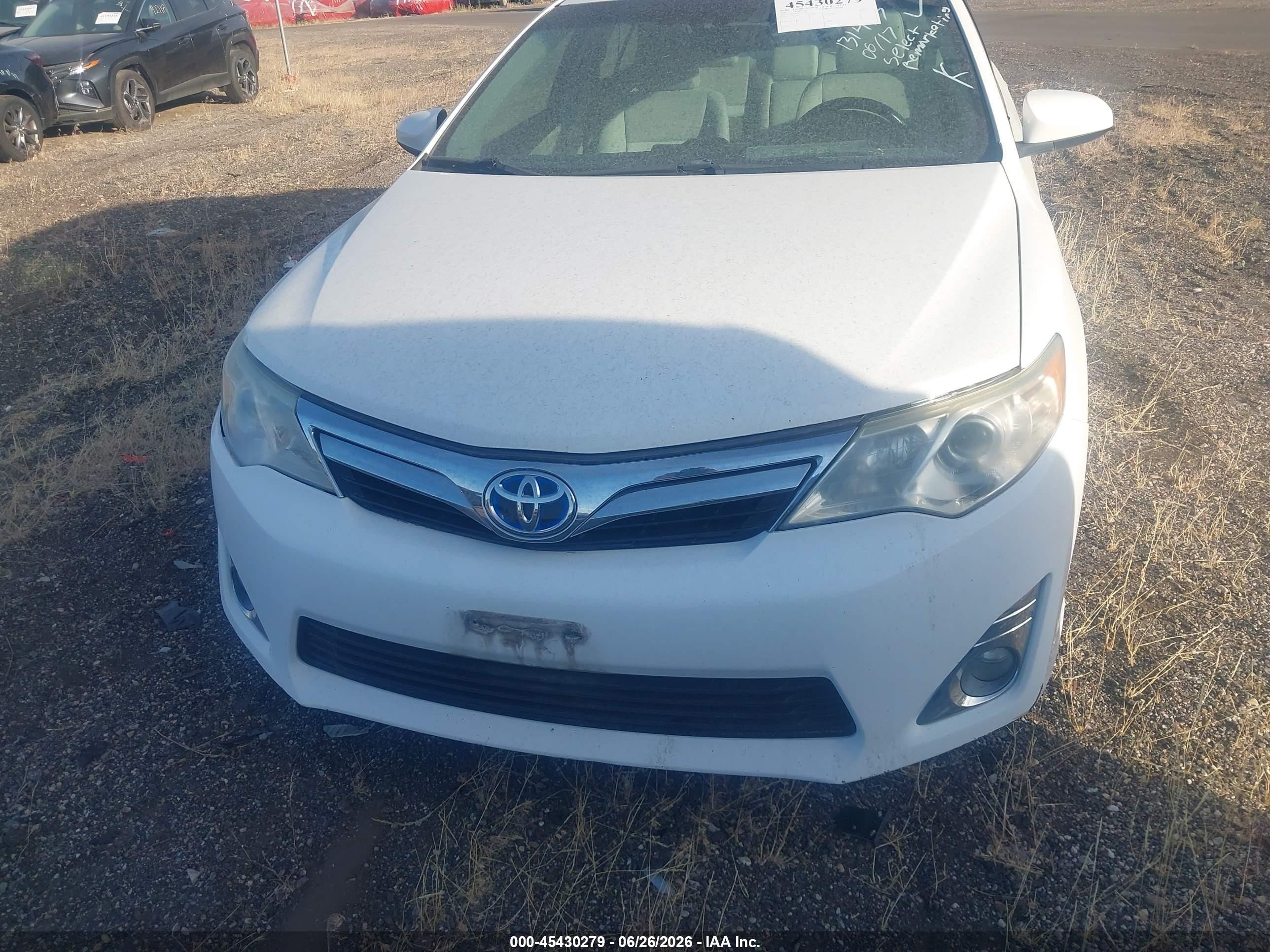 2014 Toyota Camry Hybrid Xle White vin: 4T1BD1FK3EU131477
