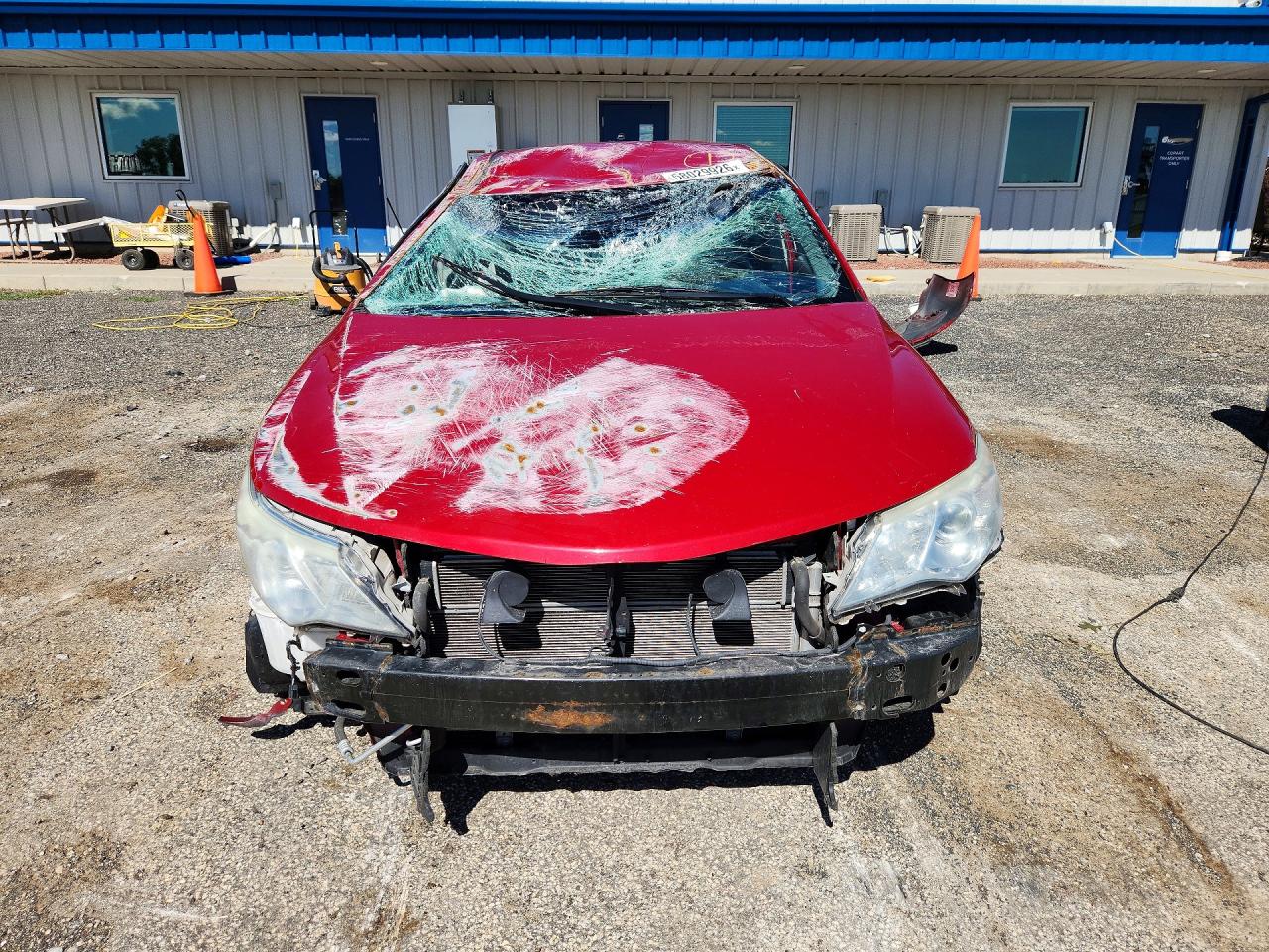 2014 Toyota Camry Hybrid Red vin: 4T1BD1FK3EU132483