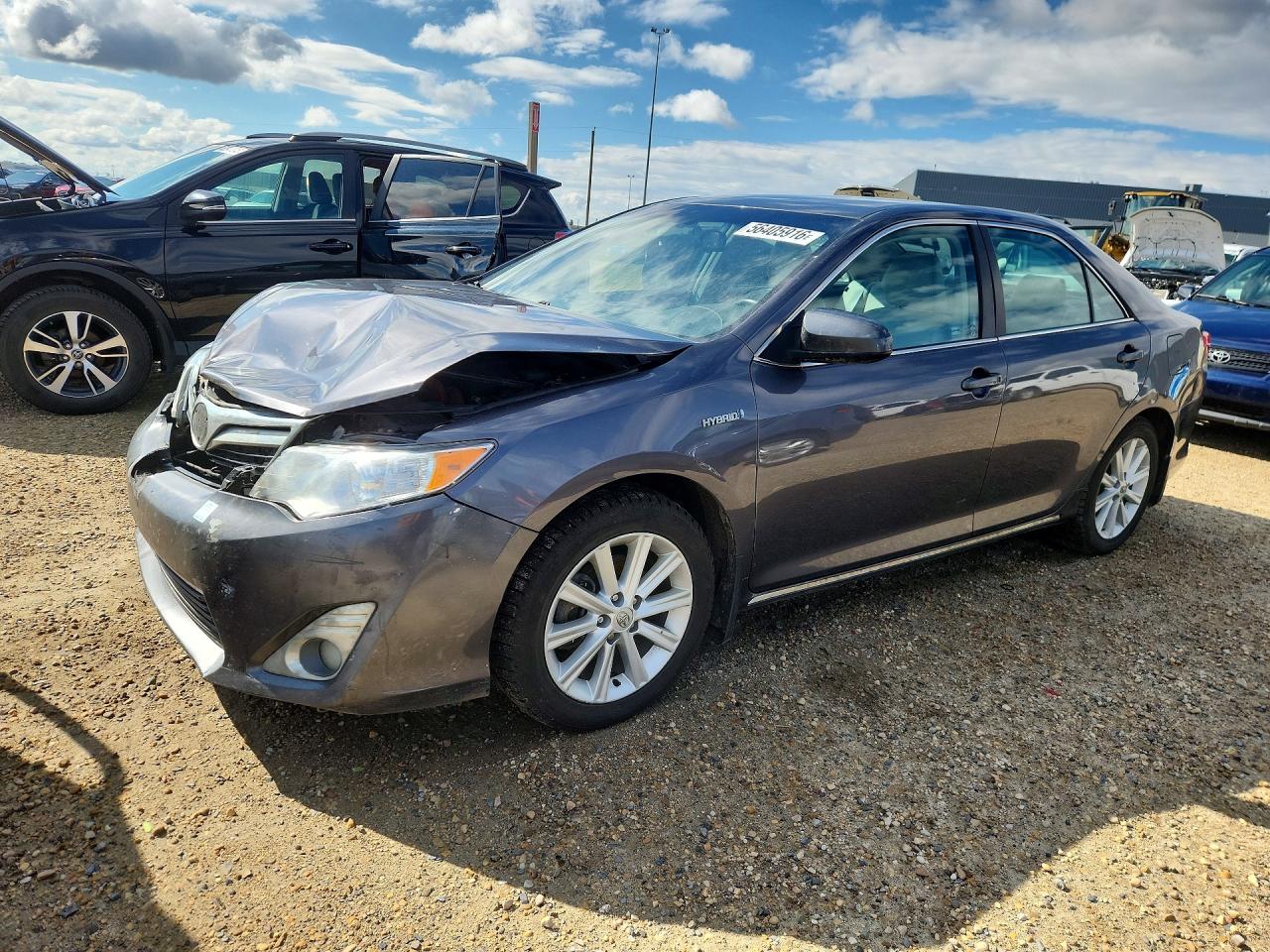 2014 Toyota Camry Hybrid Le Gray vin: 4T1BD1FK3EU139577