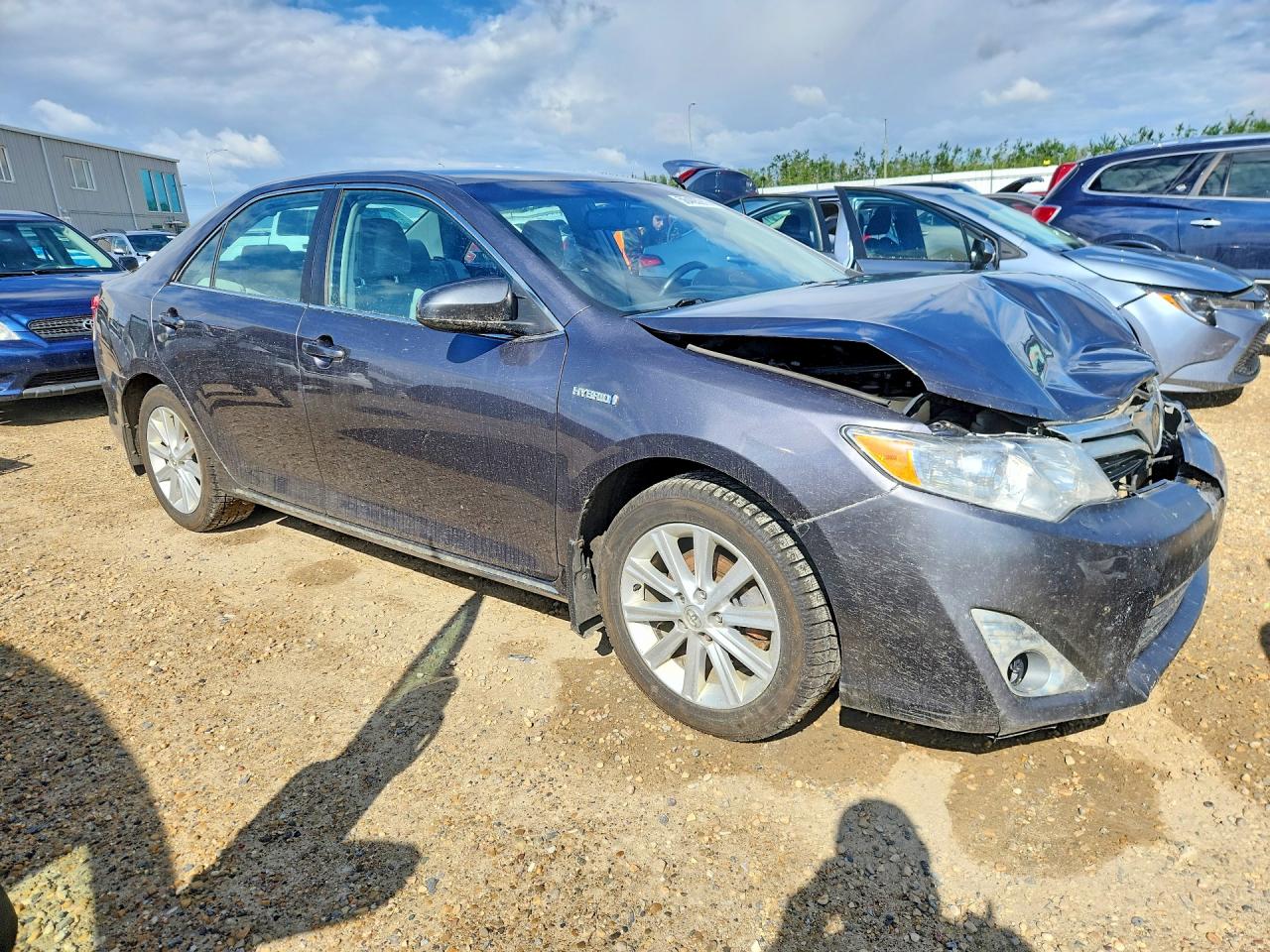 2014 Toyota Camry Hybrid Le Gray vin: 4T1BD1FK3EU139577