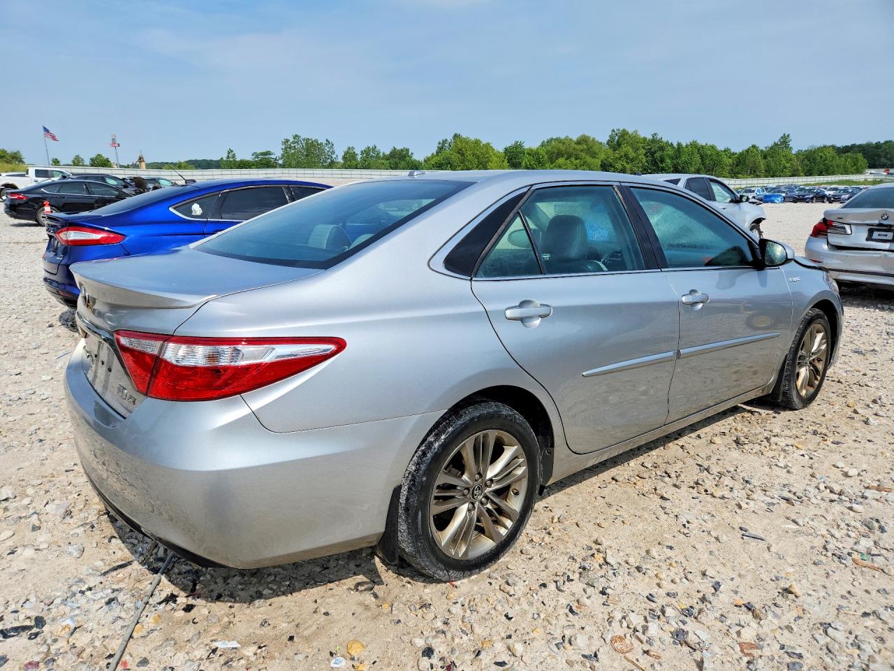 2015 Toyota Camry Hybrid Se Silver vin: 4T1BD1FK3FU152217