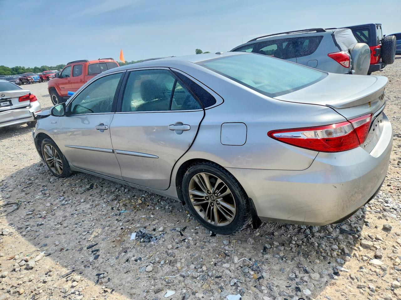 2015 Toyota Camry Hybrid Se Silver vin: 4T1BD1FK3FU152217