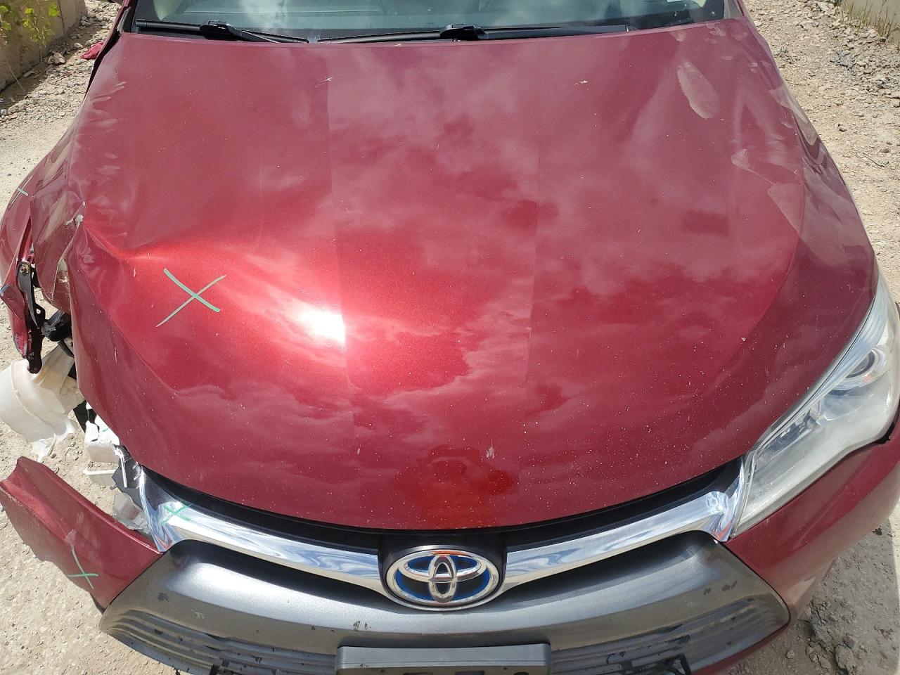2015 Toyota Camry Hybrid Xle Burgundy vin: 4T1BD1FK3FU156560