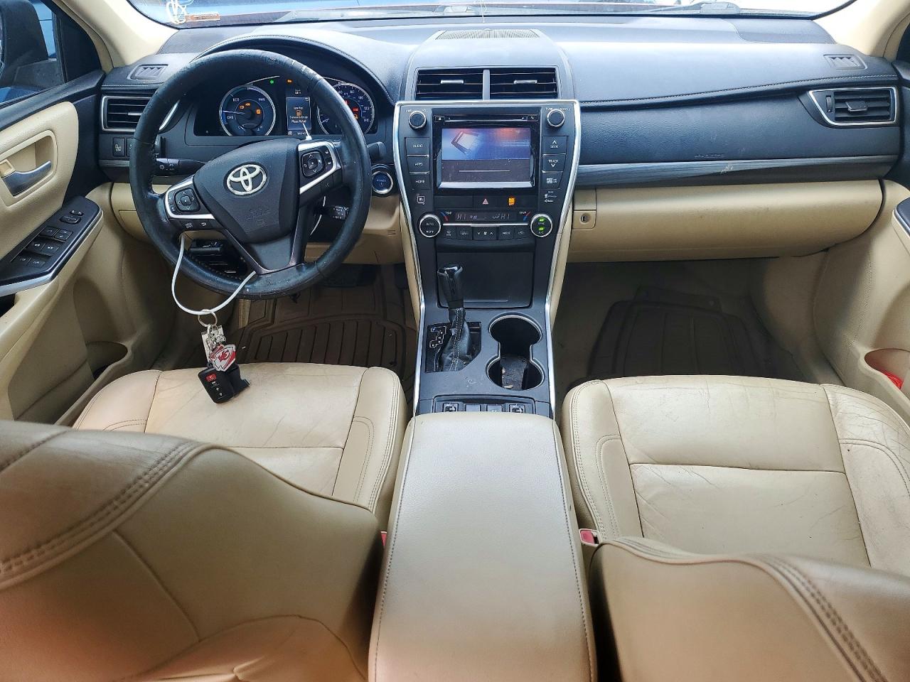 2015 Toyota Camry Hybrid Xle Burgundy vin: 4T1BD1FK3FU156560