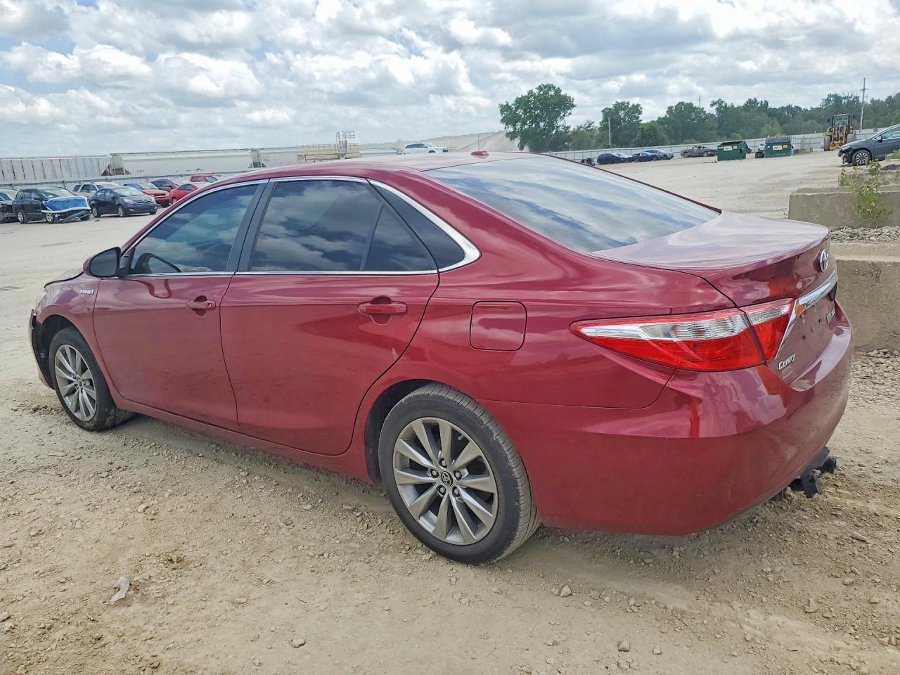 2015 Toyota Camry Hybrid Xle Burgundy vin: 4T1BD1FK3FU156560