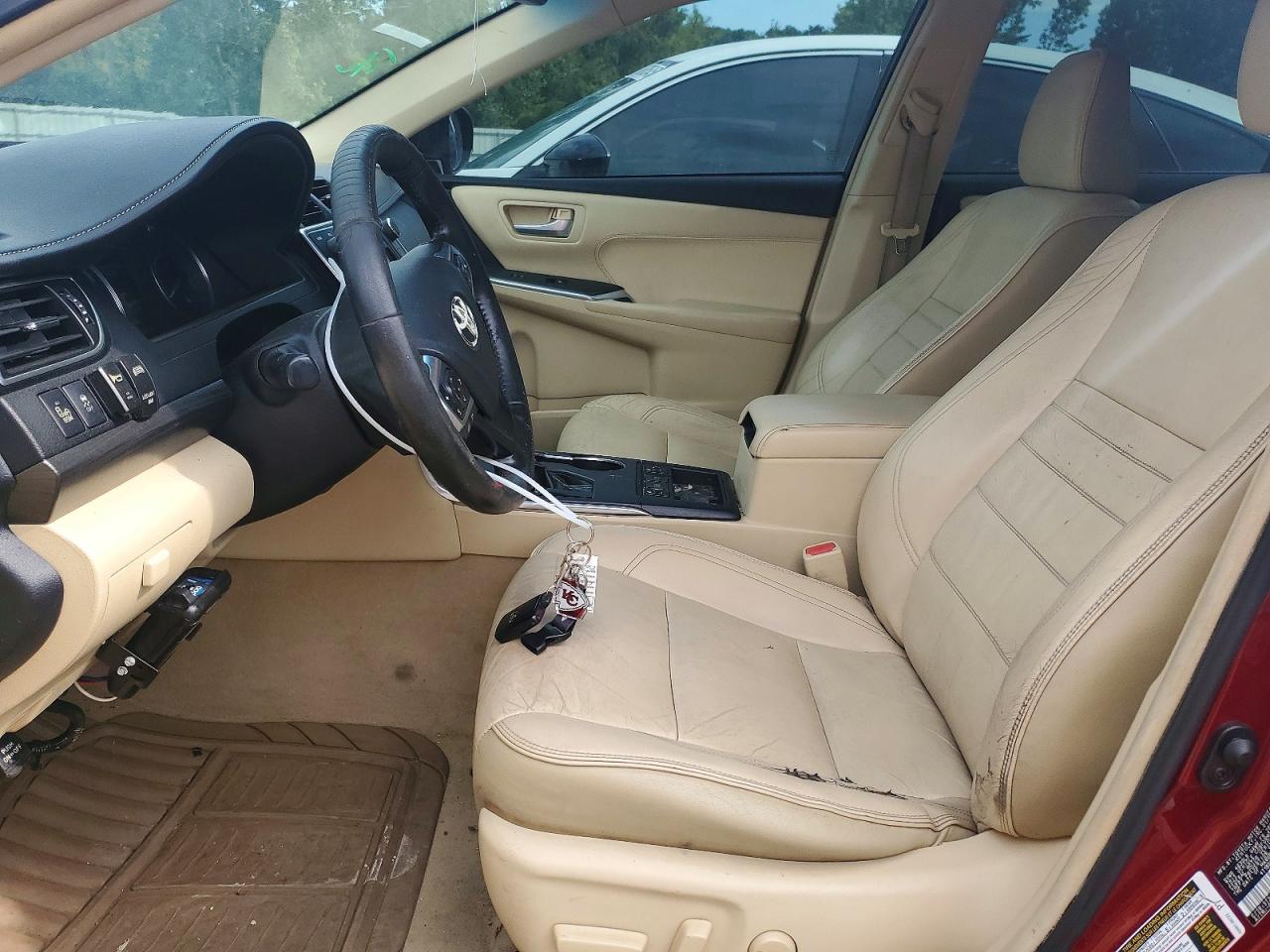 2015 Toyota Camry Hybrid Xle Burgundy vin: 4T1BD1FK3FU156560