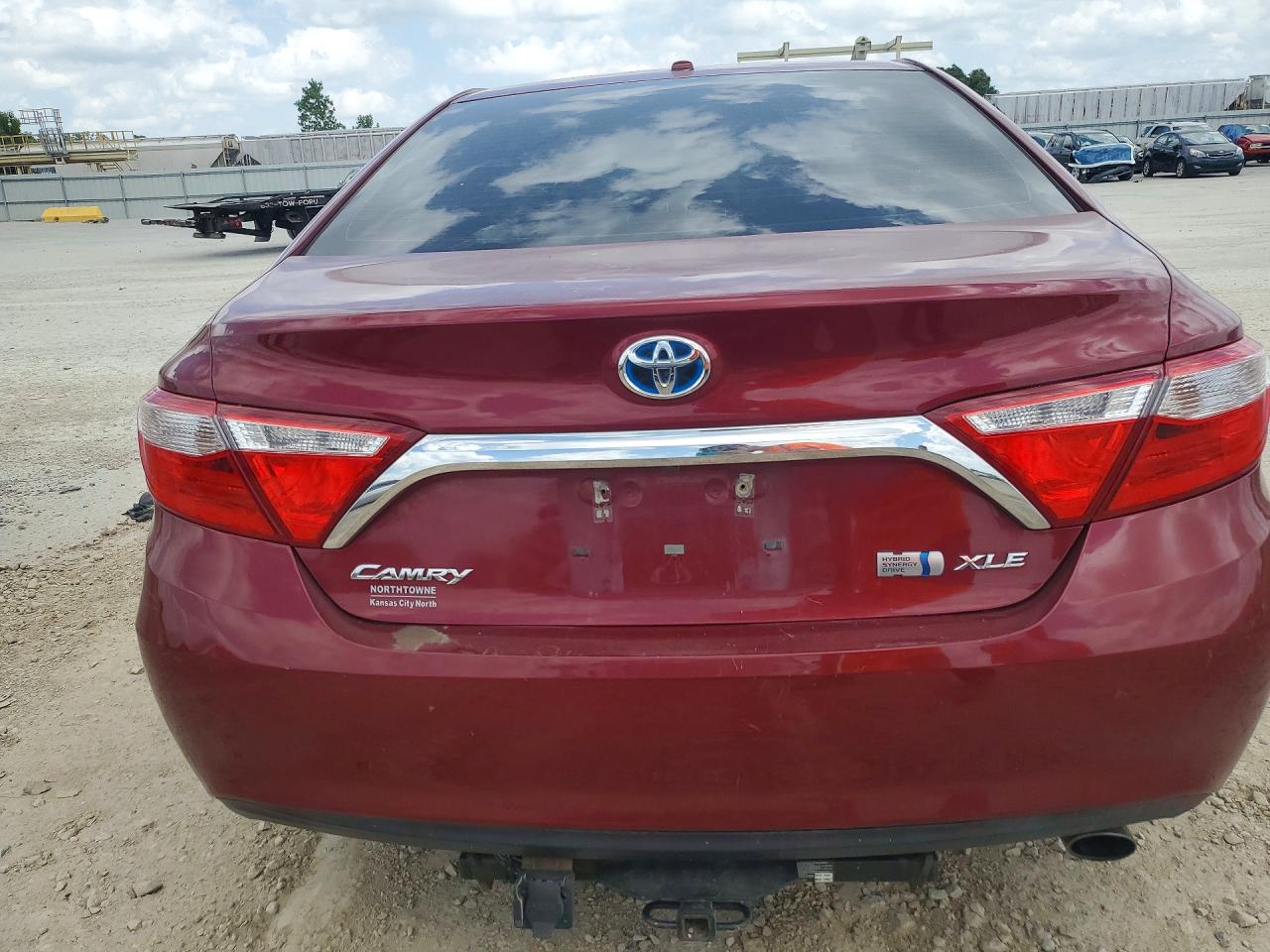 2015 Toyota Camry Hybrid Xle Burgundy vin: 4T1BD1FK3FU156560