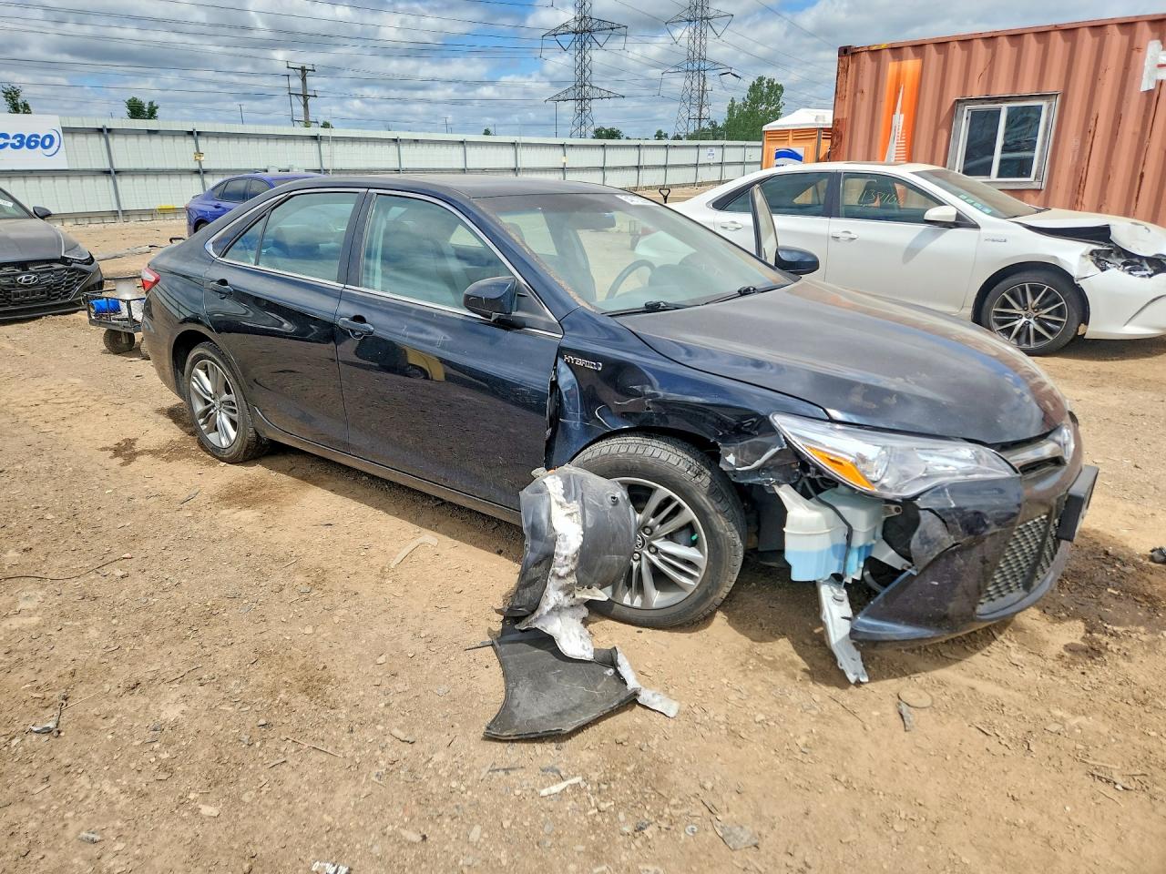 2015 Toyota Camry Hybrid Se Black vin: 4T1BD1FK3FU160141
