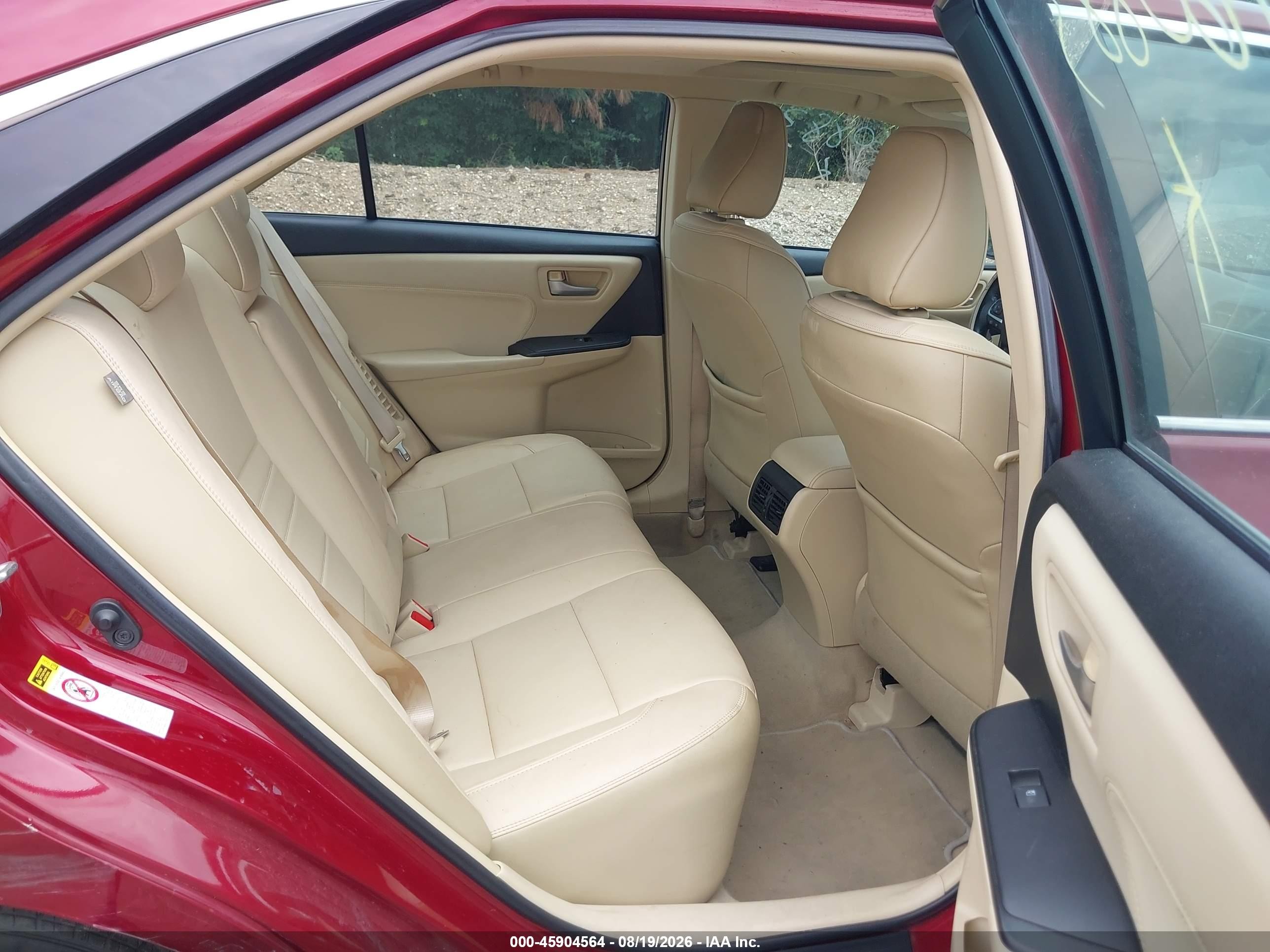 2015 Toyota Camry Hybrid Xle Red vin: 4T1BD1FK3FU160883