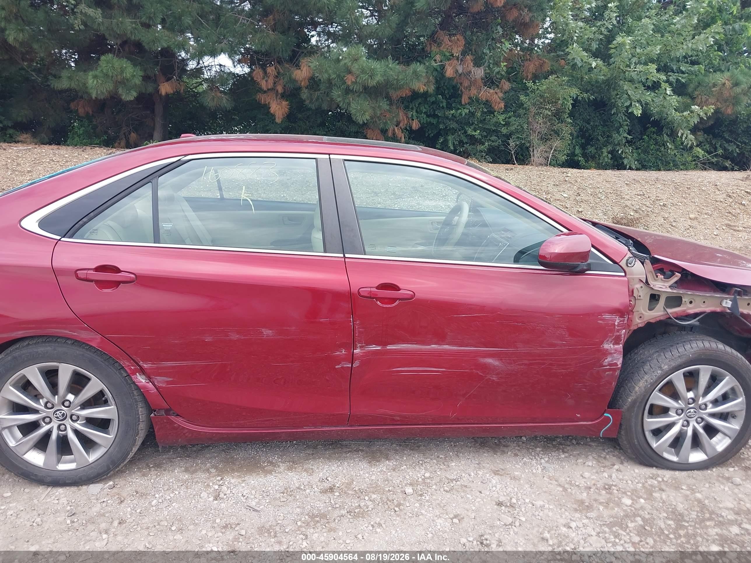 2015 Toyota Camry Hybrid Xle Red vin: 4T1BD1FK3FU160883