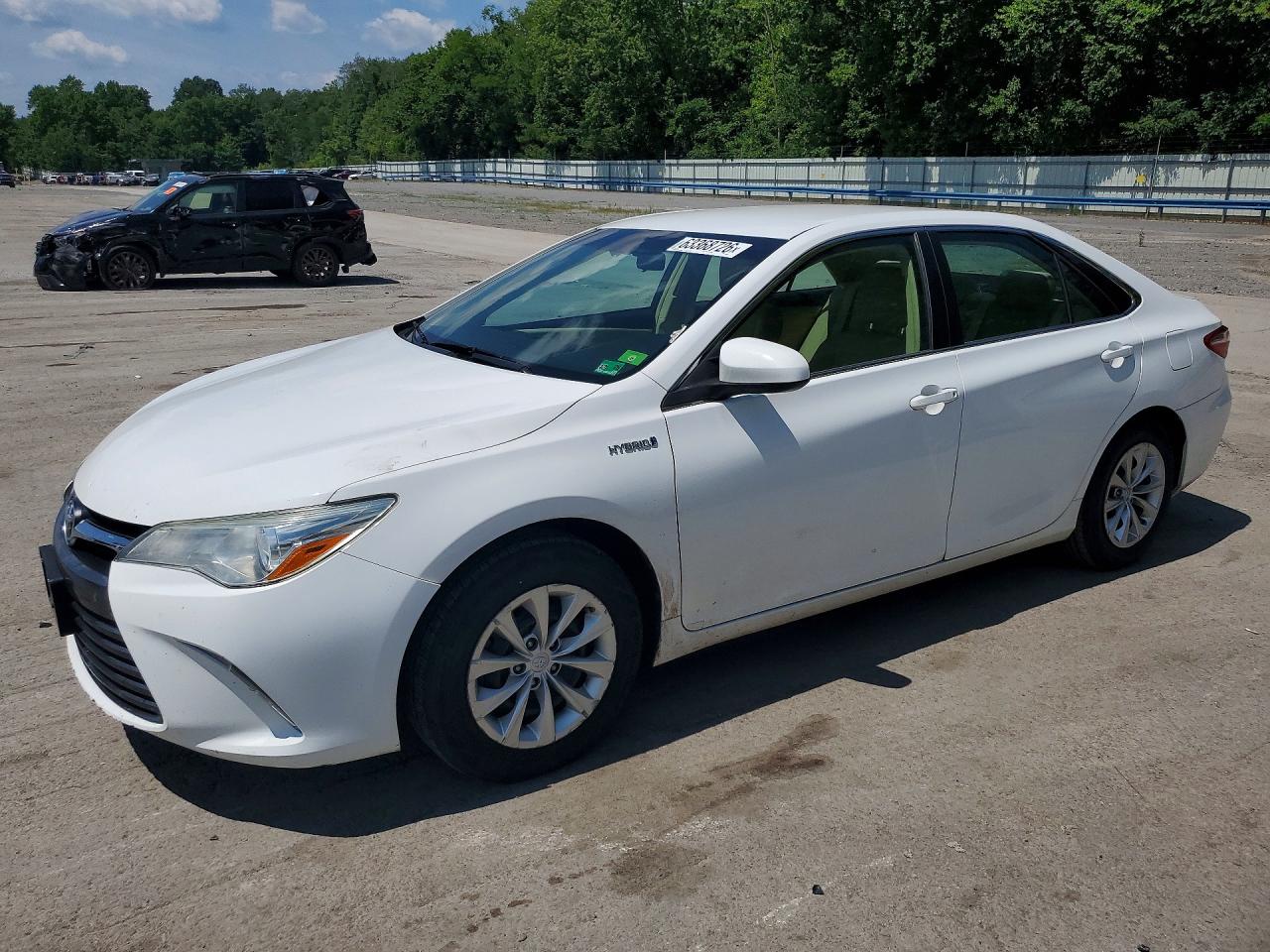 2015 Toyota Camry Hybrid Le White vin: 4T1BD1FK3FU166943