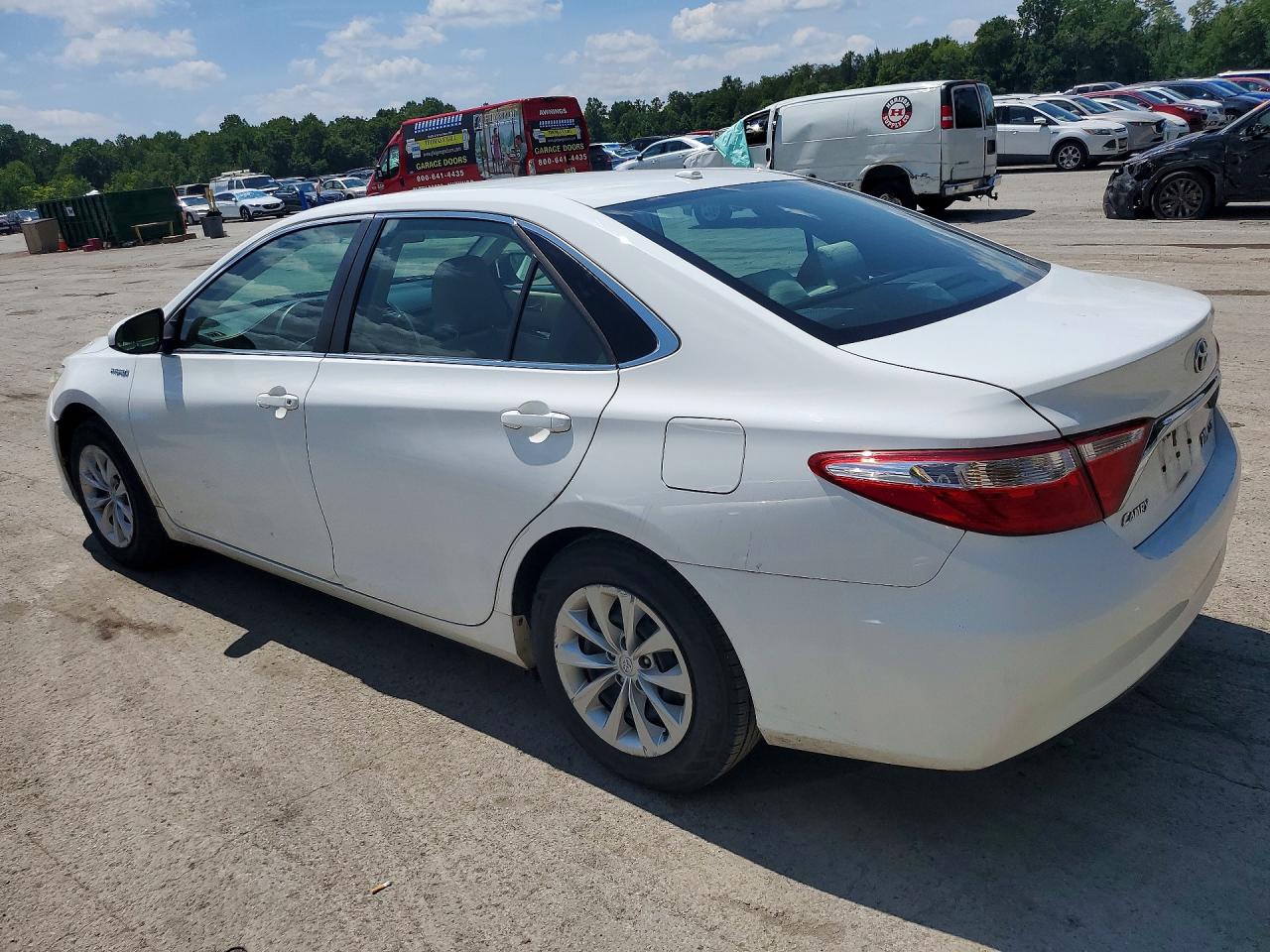 2015 Toyota Camry Hybrid Le White vin: 4T1BD1FK3FU166943