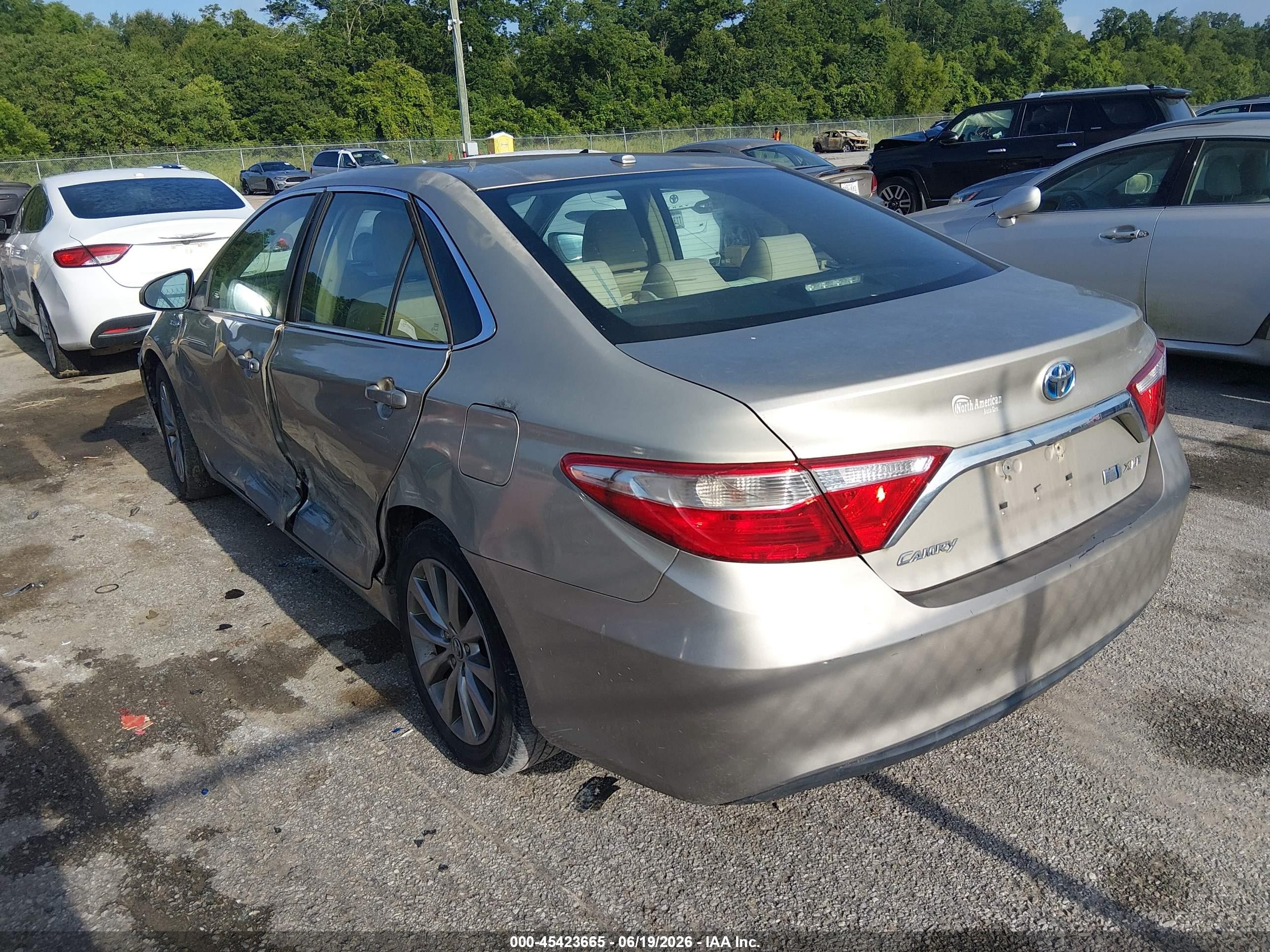 2015 Toyota Camry Hybrid Xle Champagne vin: 4T1BD1FK3FU168353