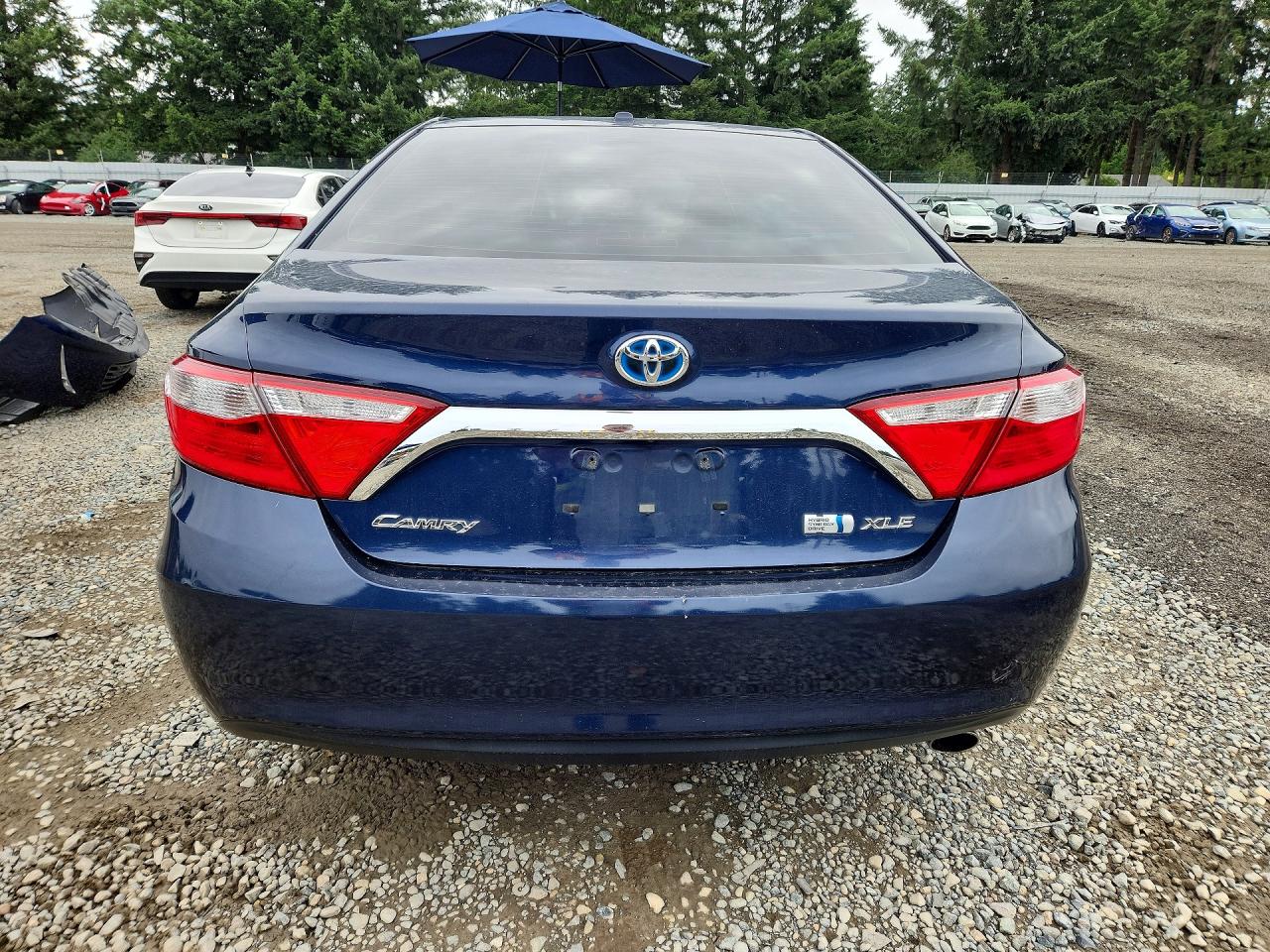 2015 Toyota Camry Hybrid Xle Blue vin: 4T1BD1FK3FU172886